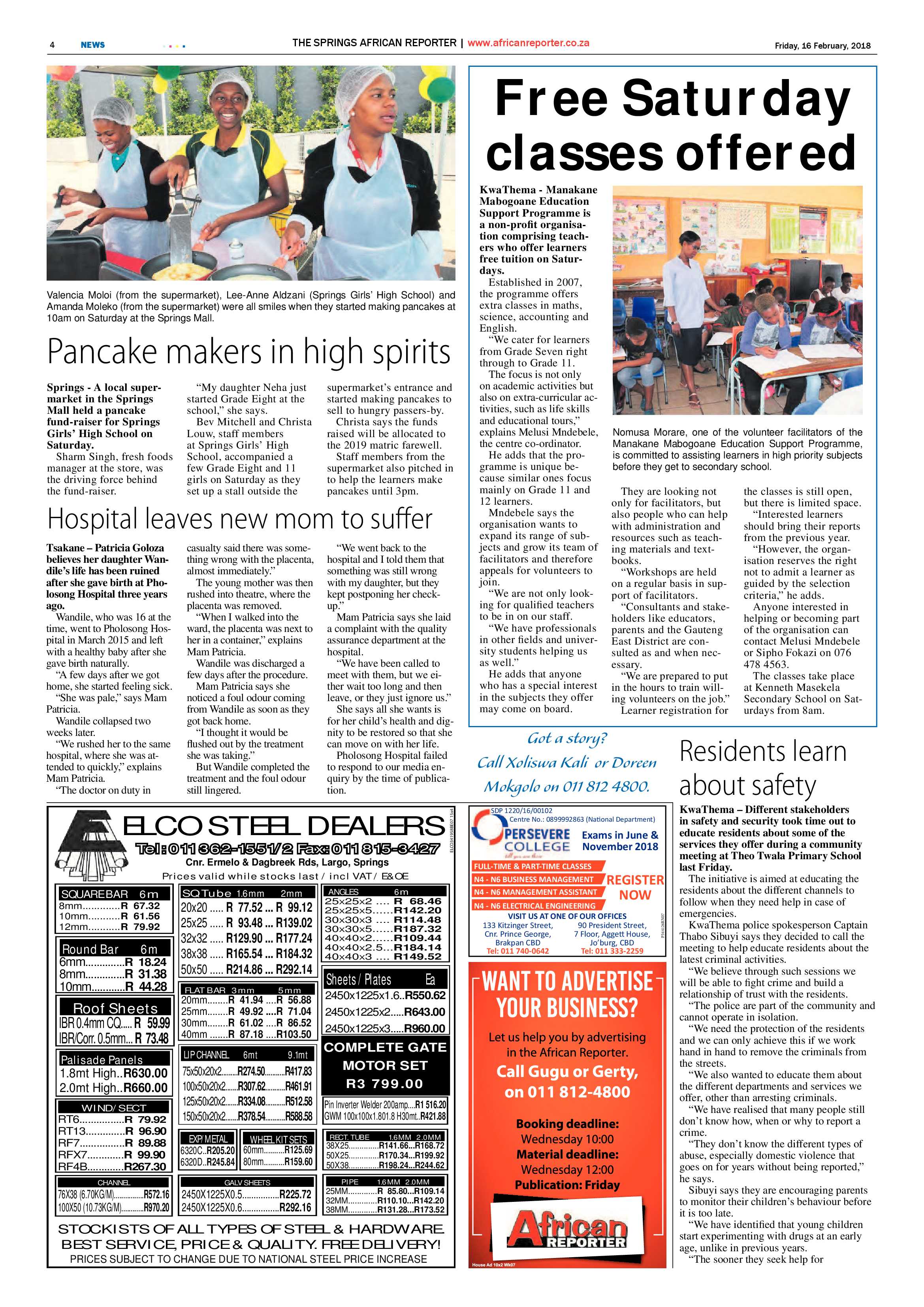 African Reporter 16 February 2018 page 4