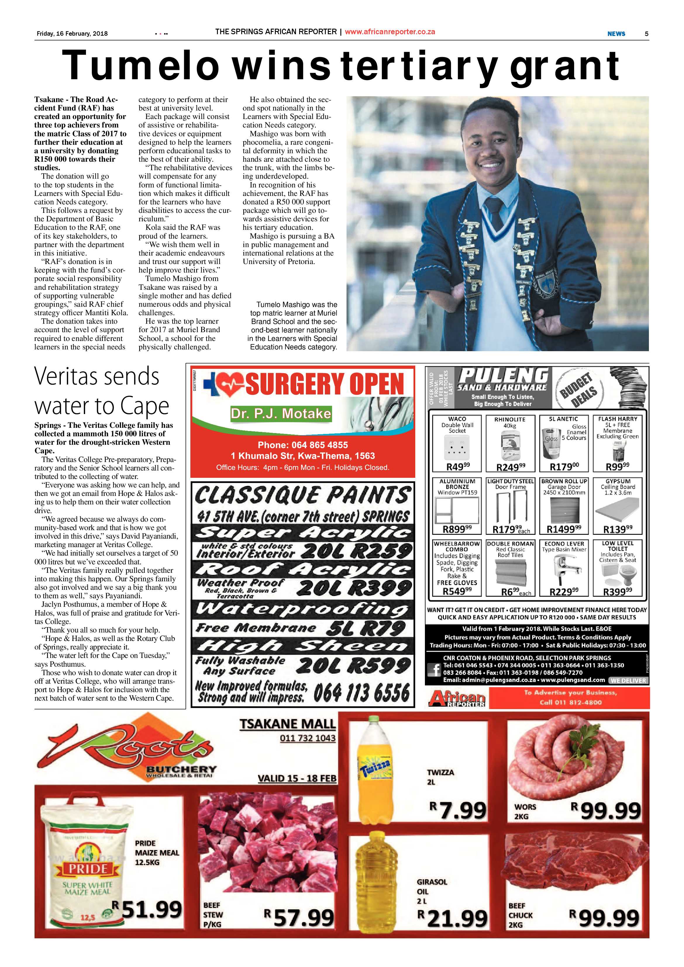 African Reporter 16 February 2018 page 5