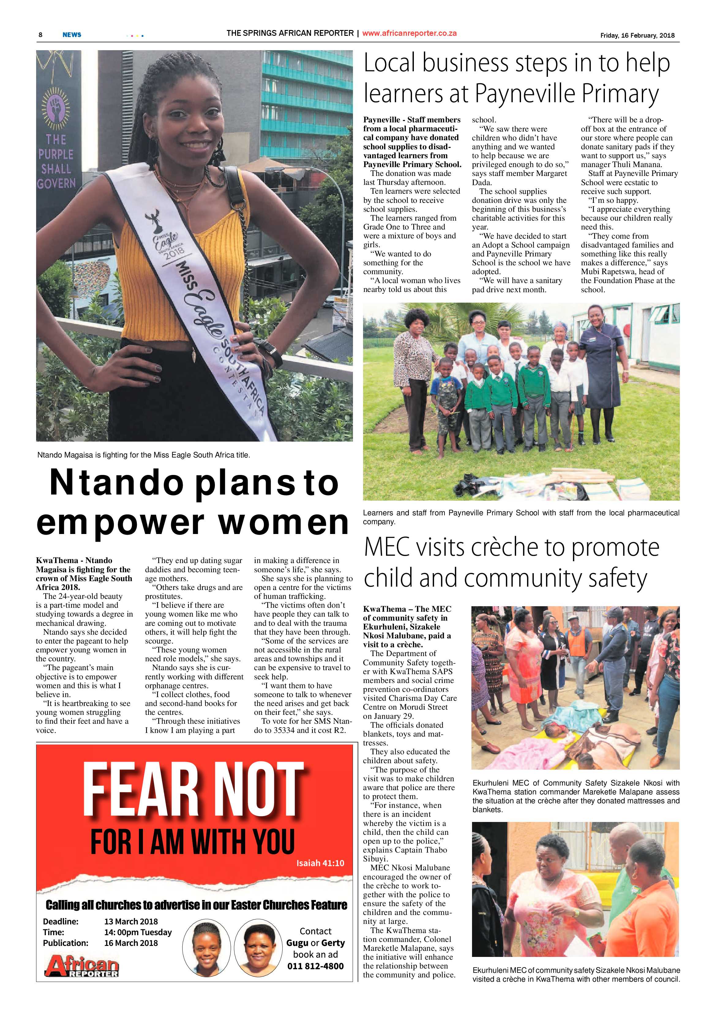 African Reporter 16 February 2018 page 8