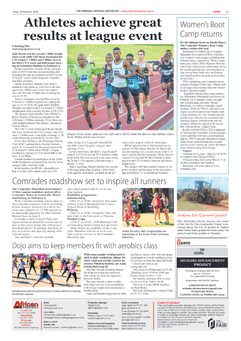 African Reporter 16 February 2024 page 11