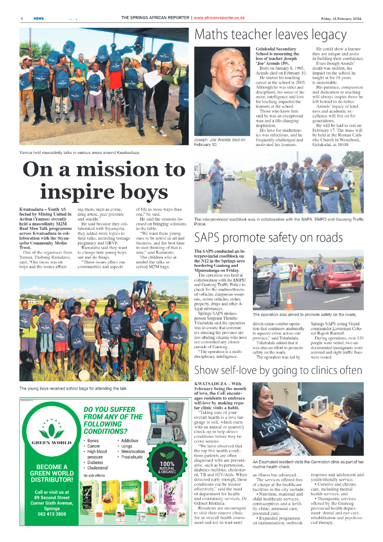African Reporter 16 February 2024 page 4