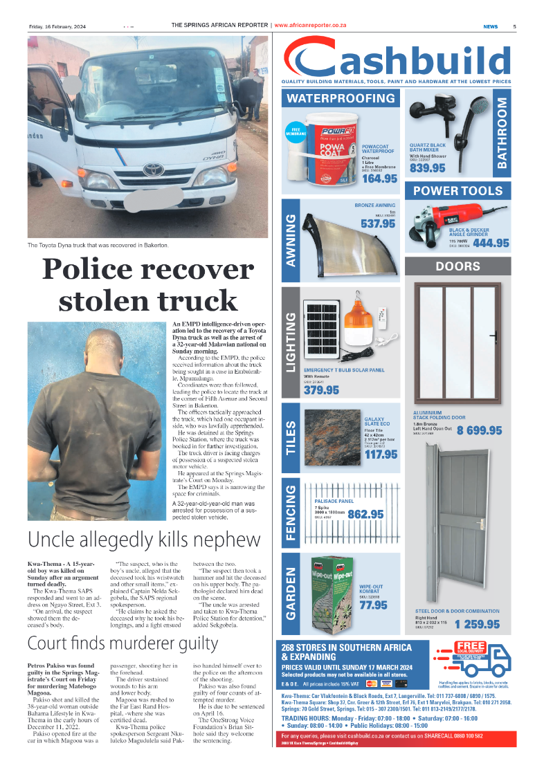 African Reporter 16 February 2024 page 5