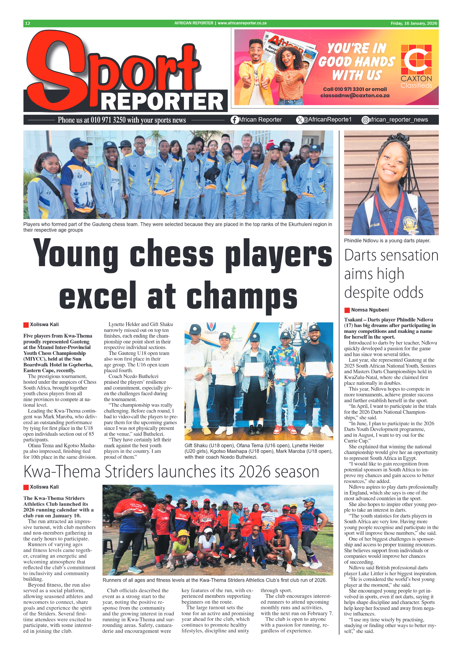 African Reporter 16 January 2026 page 12