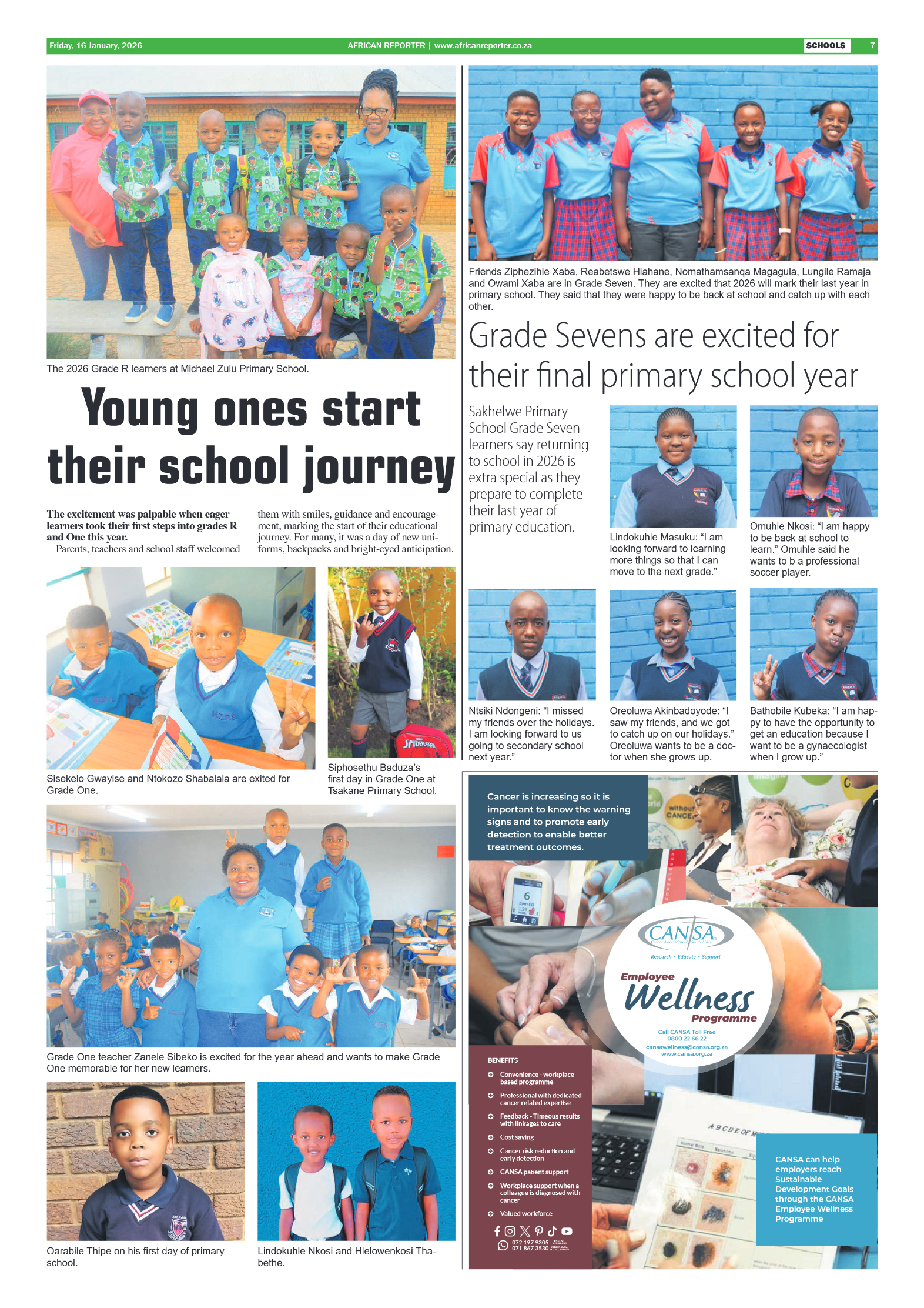 African Reporter 16 January 2026 page 7