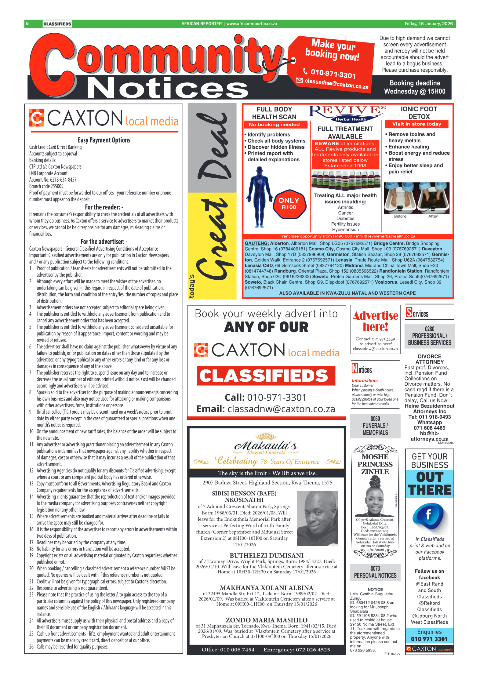 African Reporter 16 January 2026 page 8