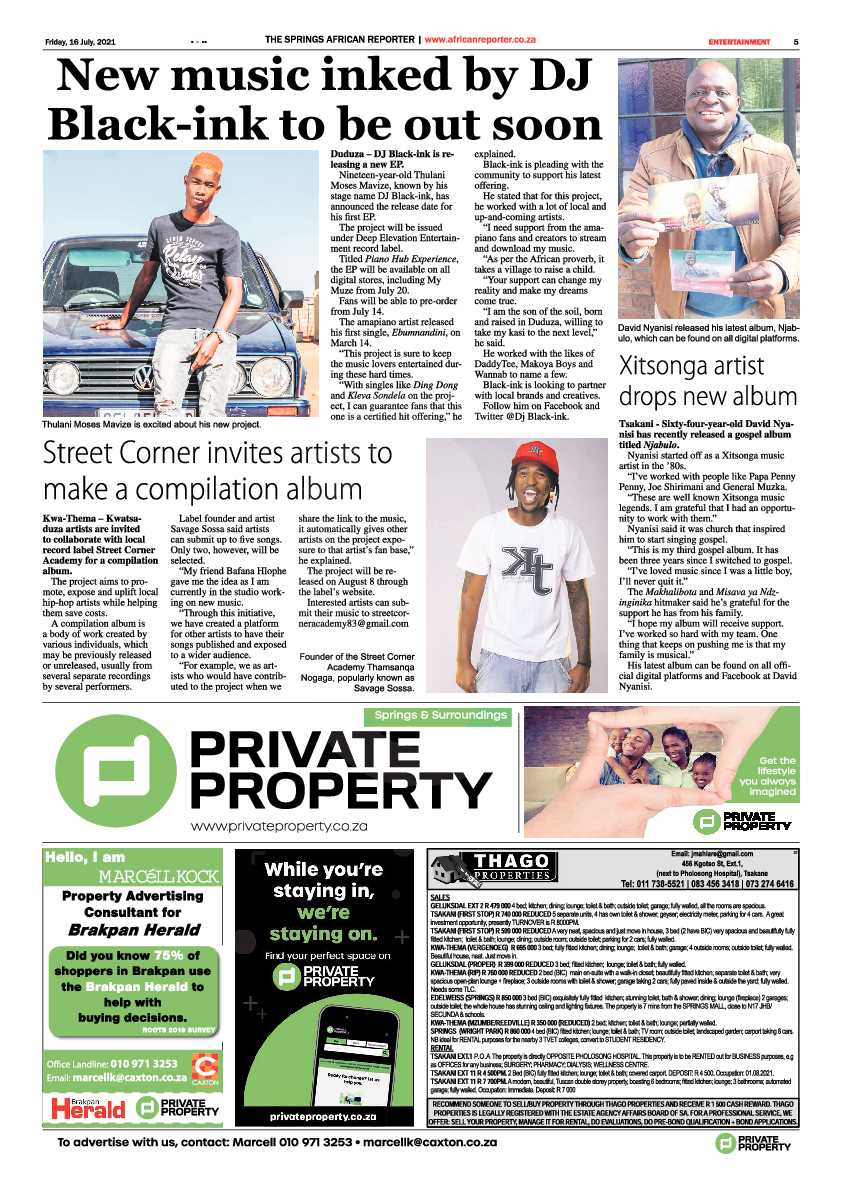 African Reporter 16 July 2021 page 5