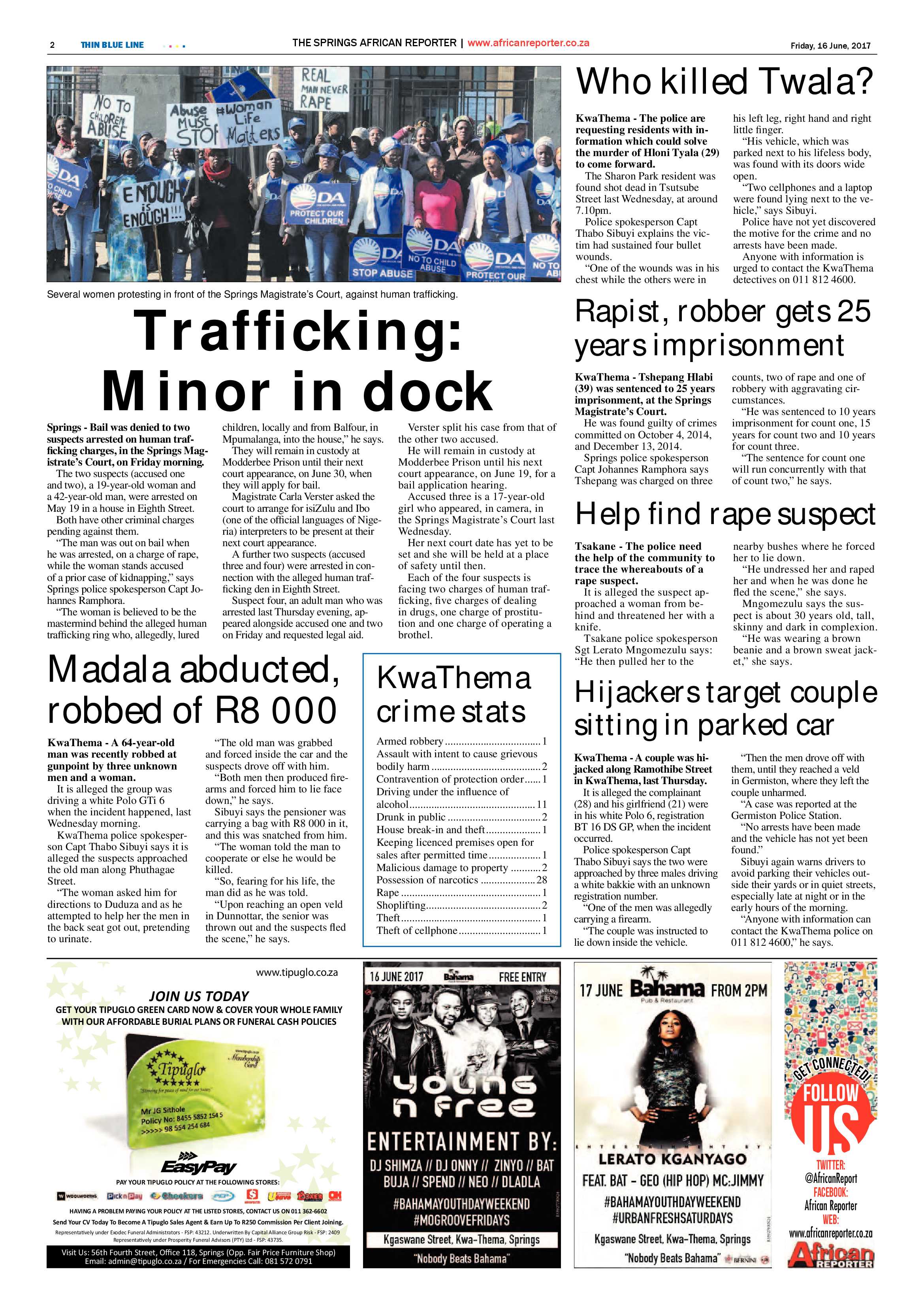 African Reporter 16 June 2017 page 2