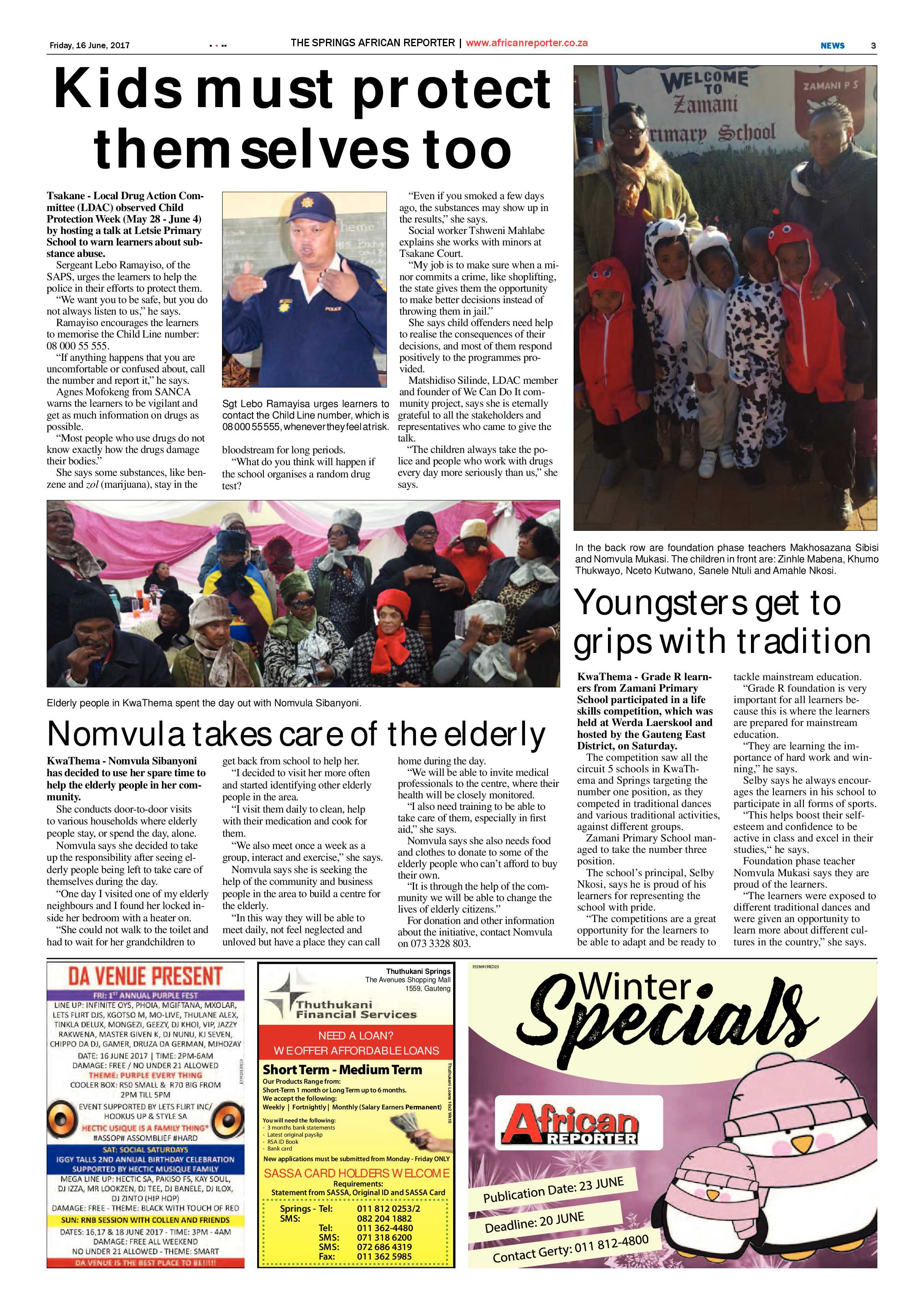 African Reporter 16 June 2017 page 3