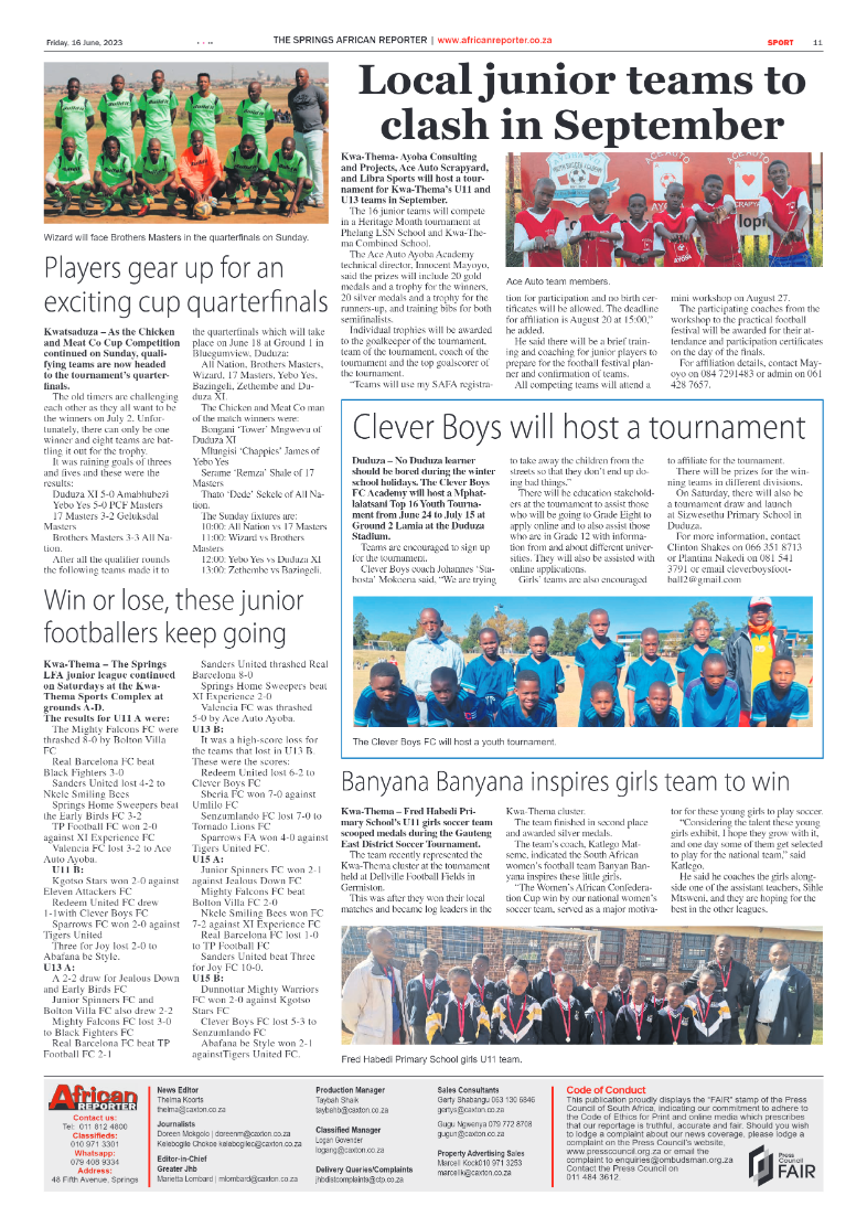 African Reporter 16 June 2023 page 11