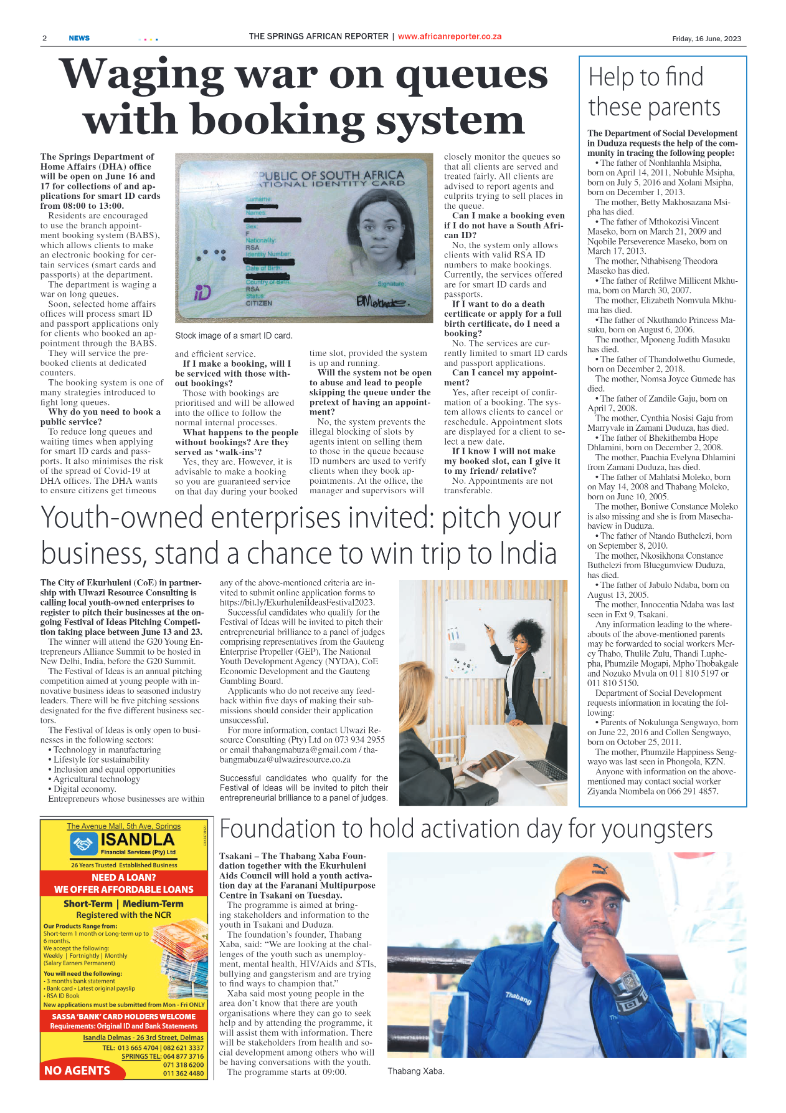 African Reporter 16 June 2023 page 2