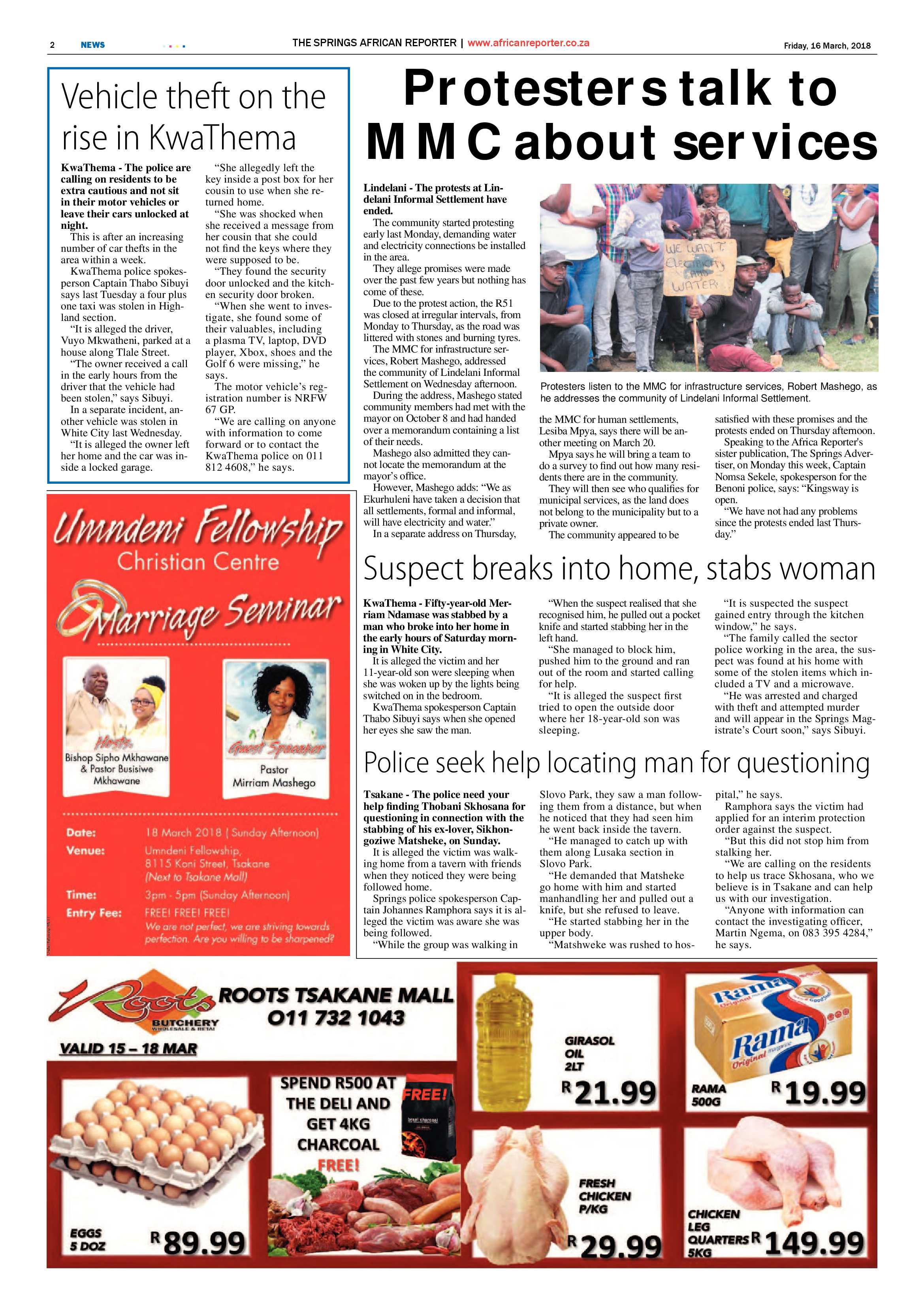 African Reporter 16 March 2018 page 2