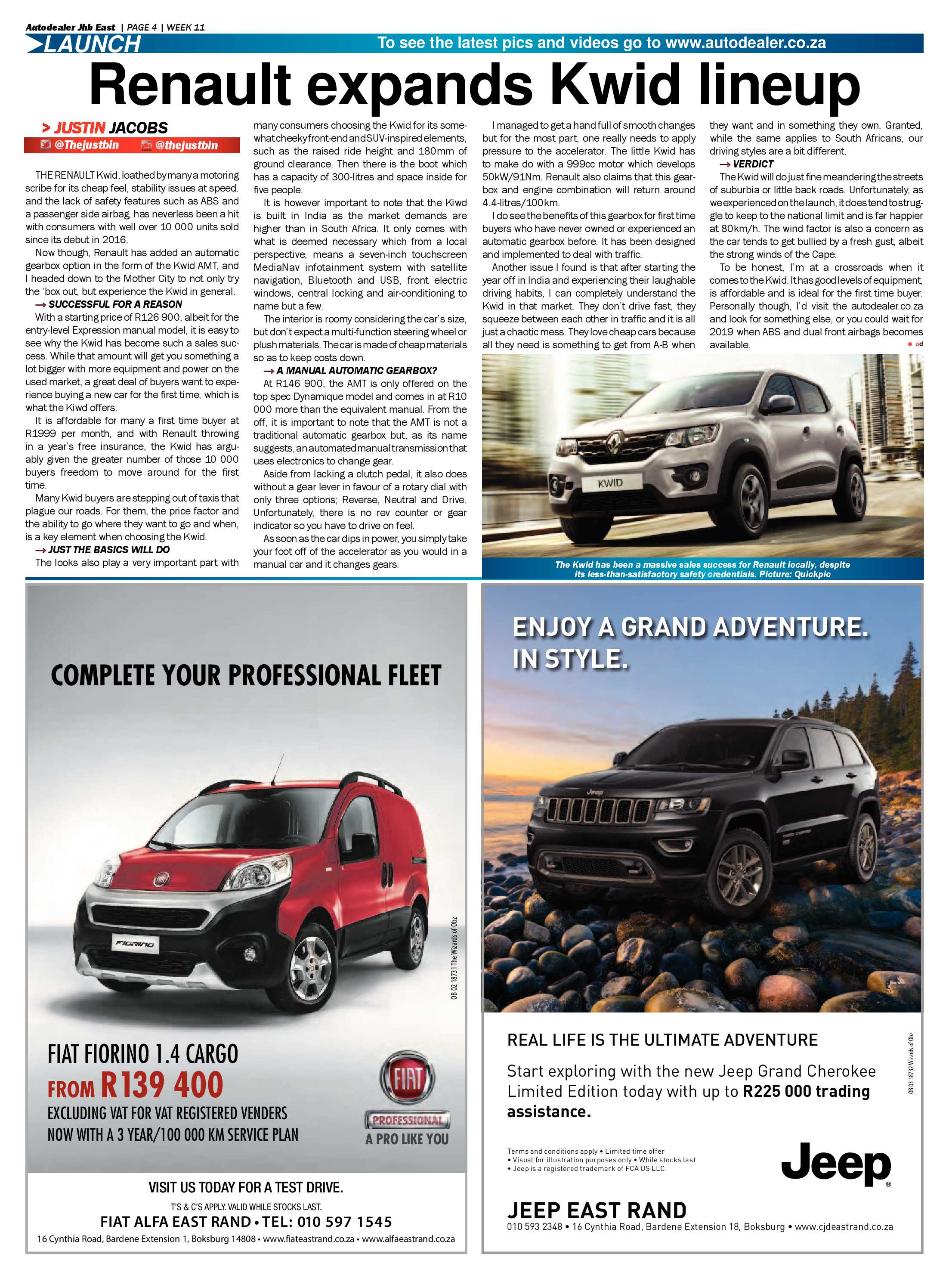 African Reporter 16 March 2018 page 20
