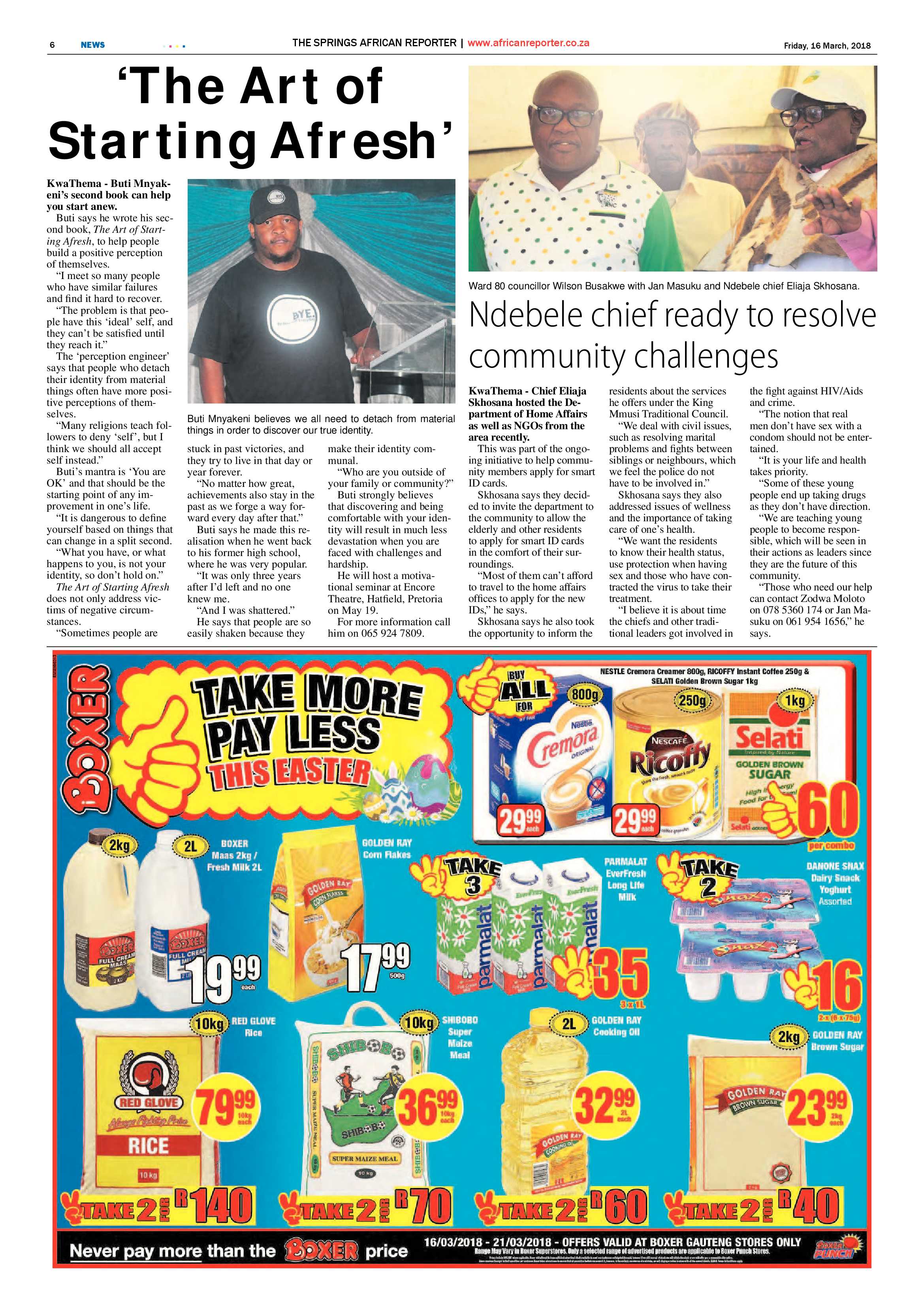 African Reporter 16 March 2018 page 6