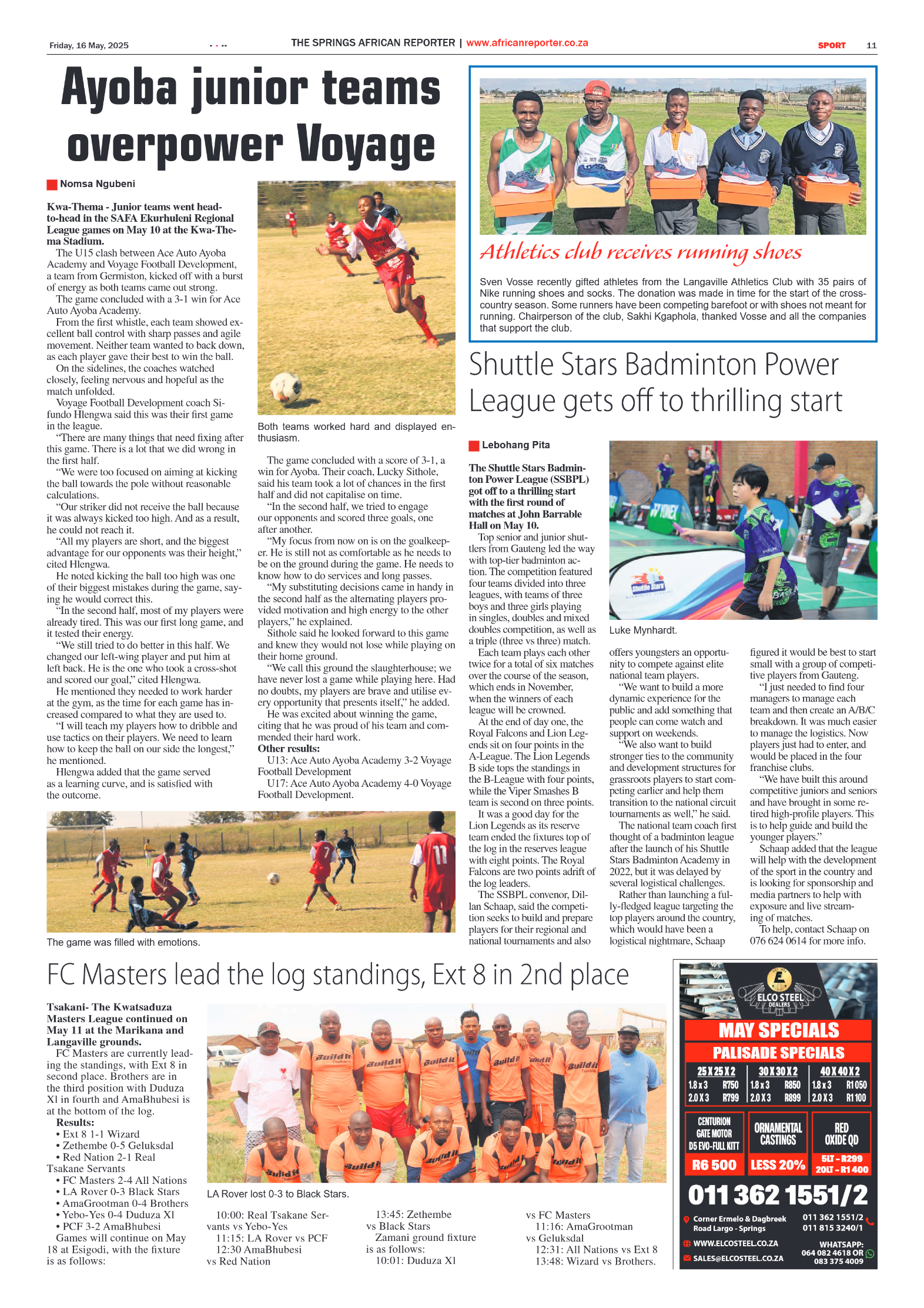 African Reporter 16 May 2025 page 11