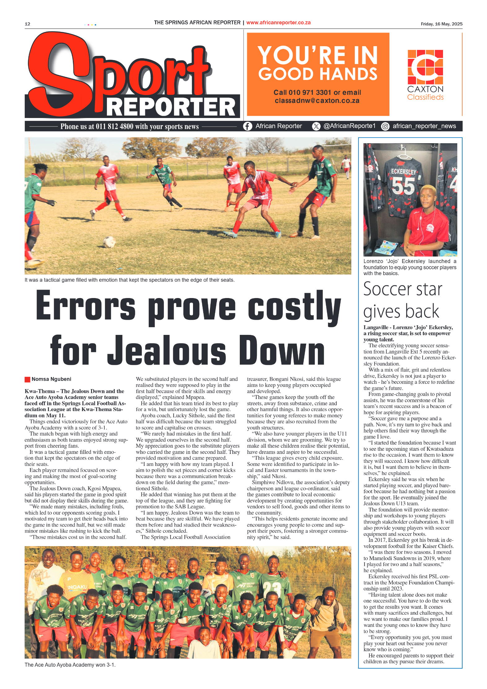African Reporter 16 May 2025 page 12