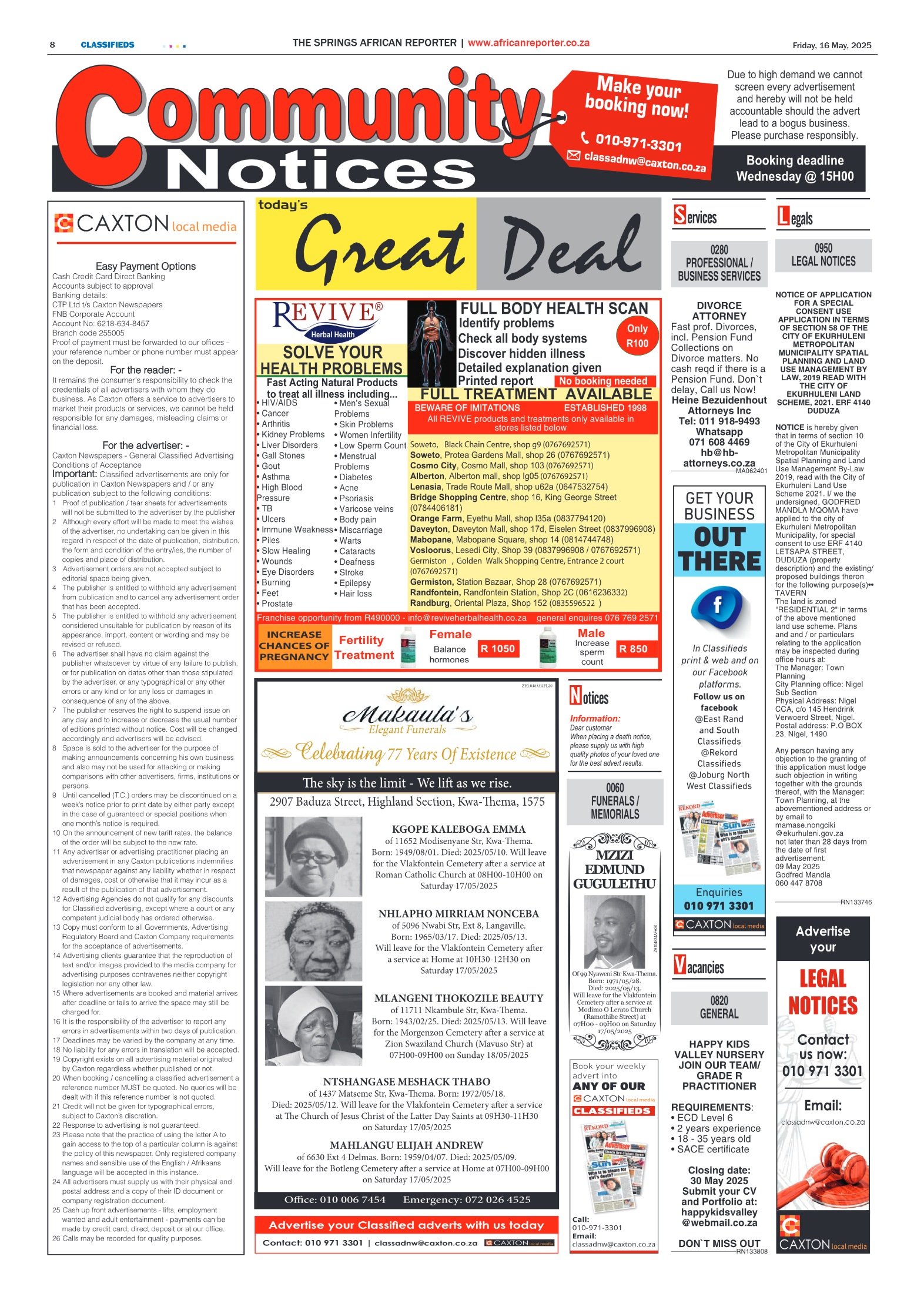 African Reporter 16 May 2025 page 8