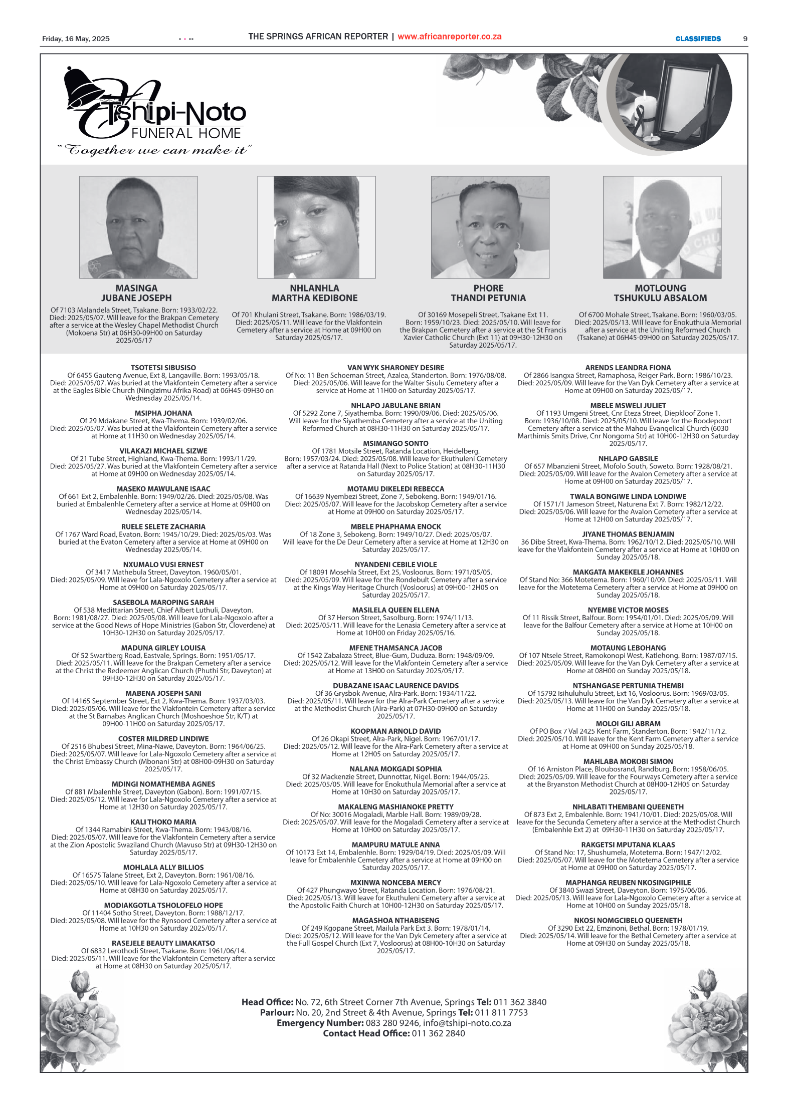 African Reporter 16 May 2025 page 9