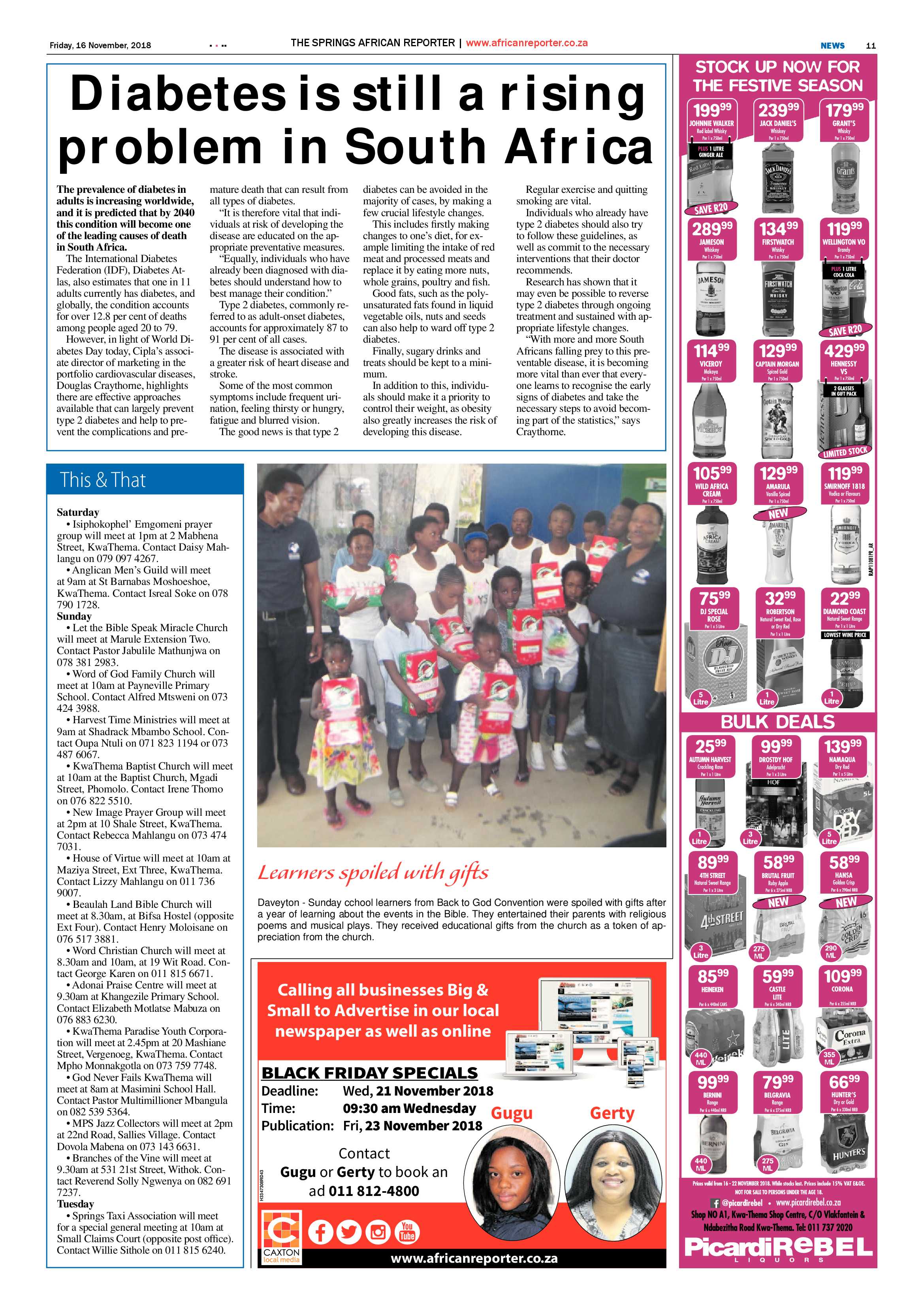 African Reporter 16 November 2018 page 11