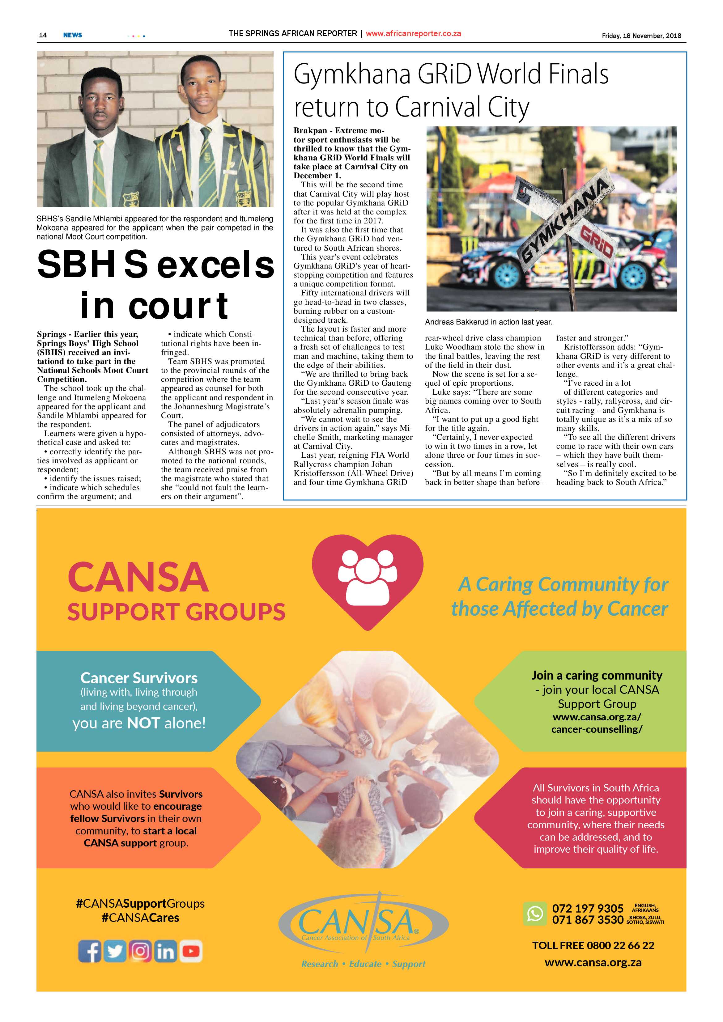 African Reporter 16 November 2018 page 14