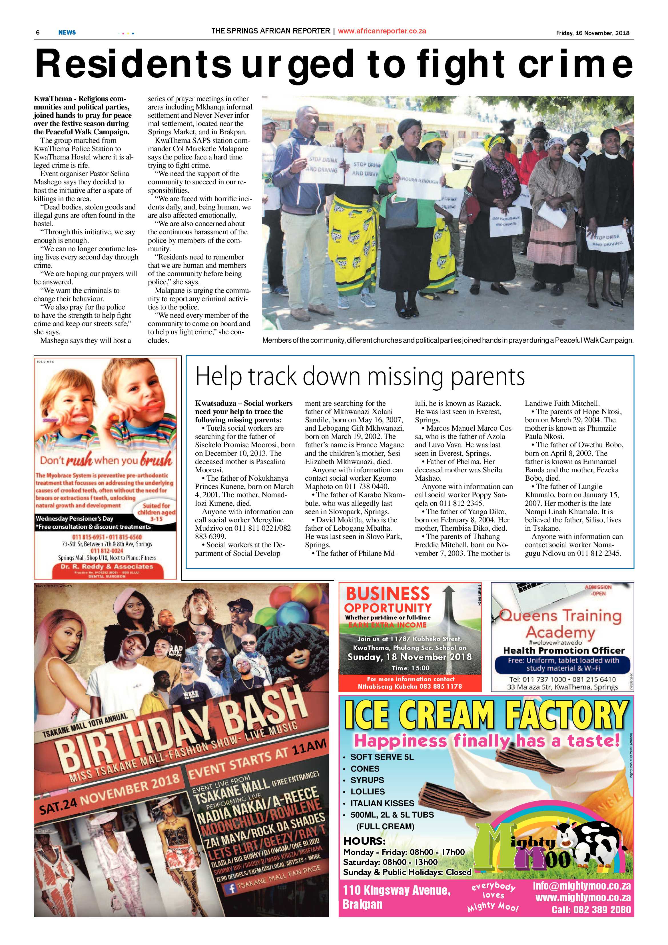 African Reporter 16 November 2018 page 6