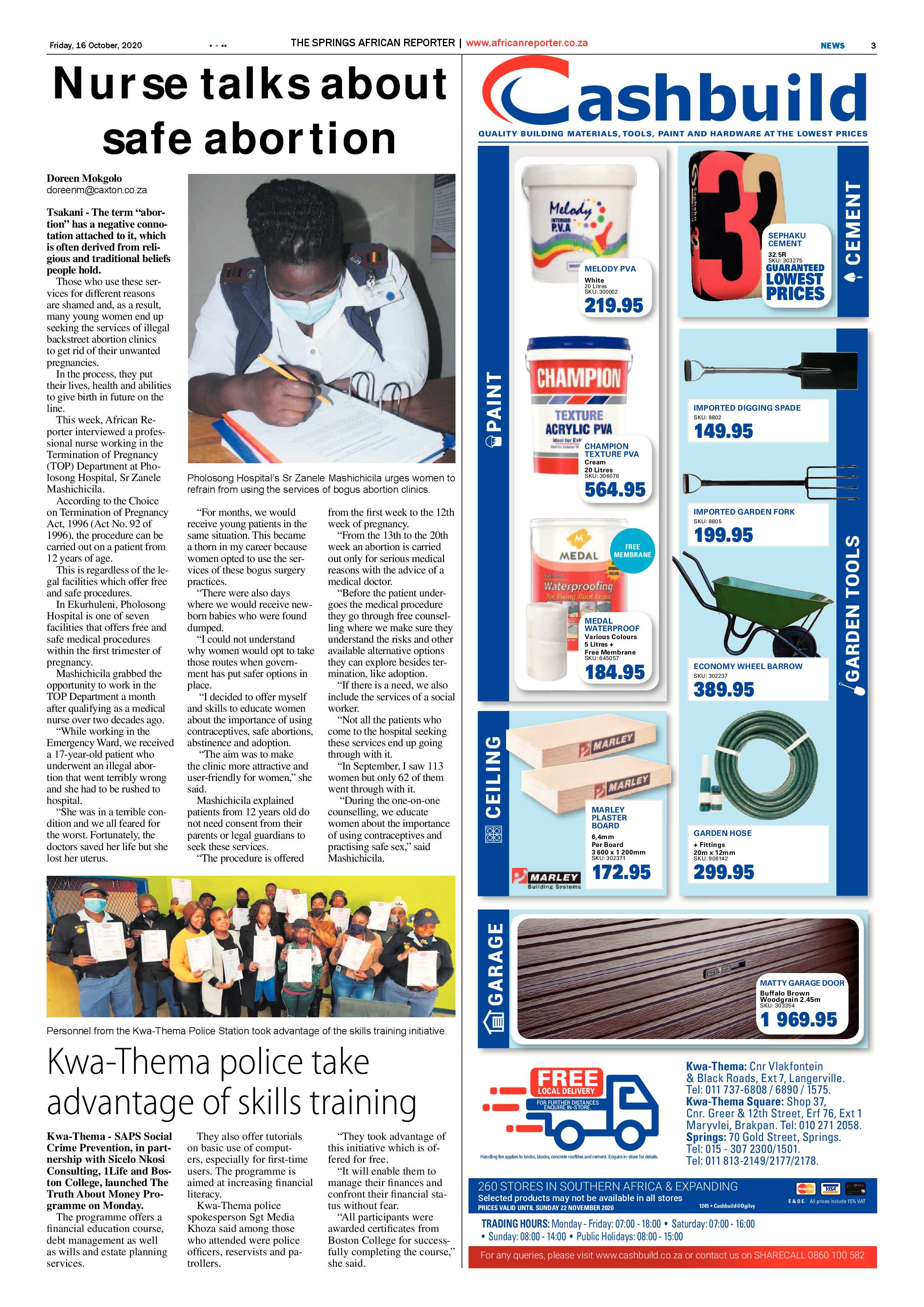 African Reporter 16 October 2020 page 3
