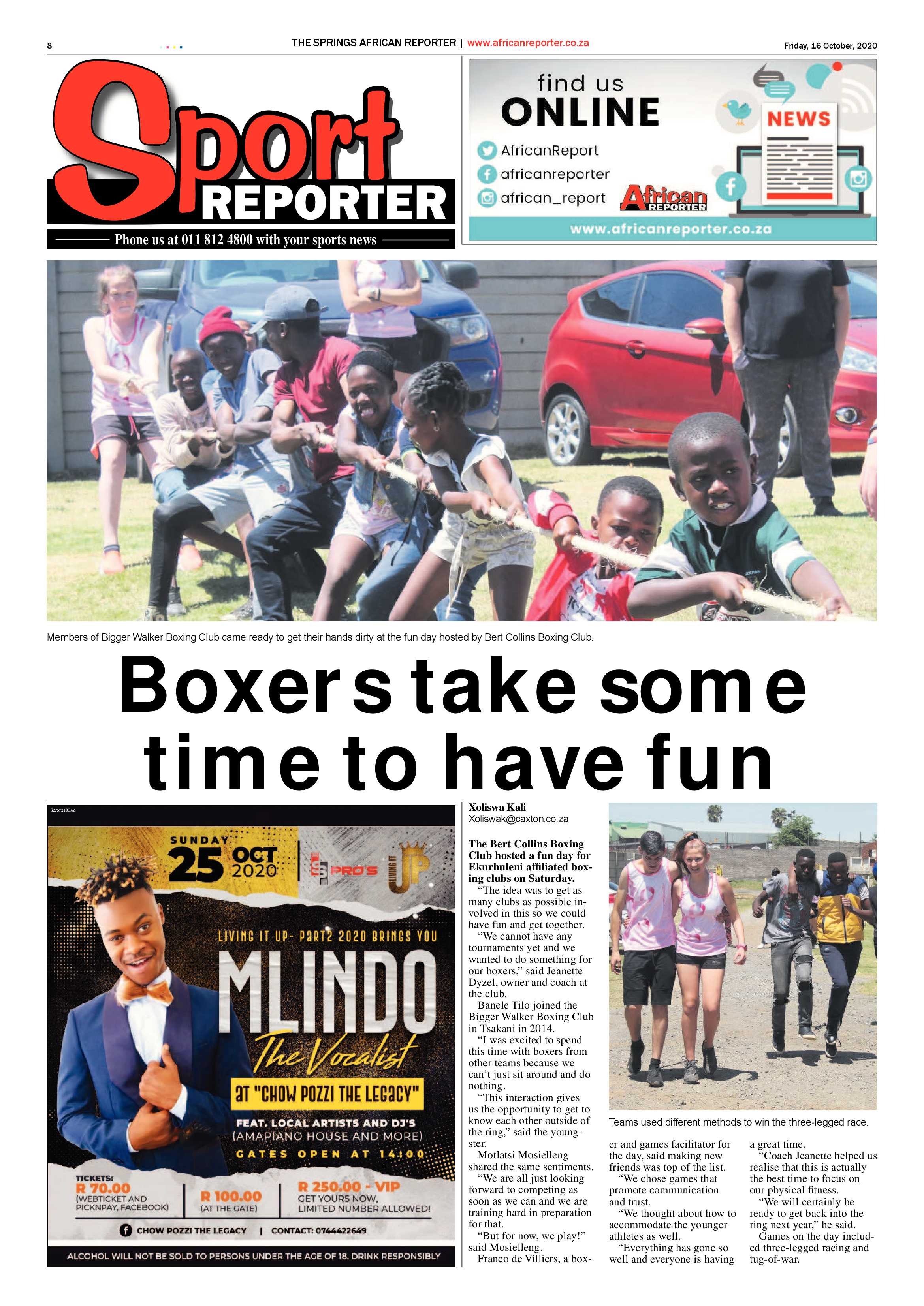 African Reporter 16 October 2020 page 8