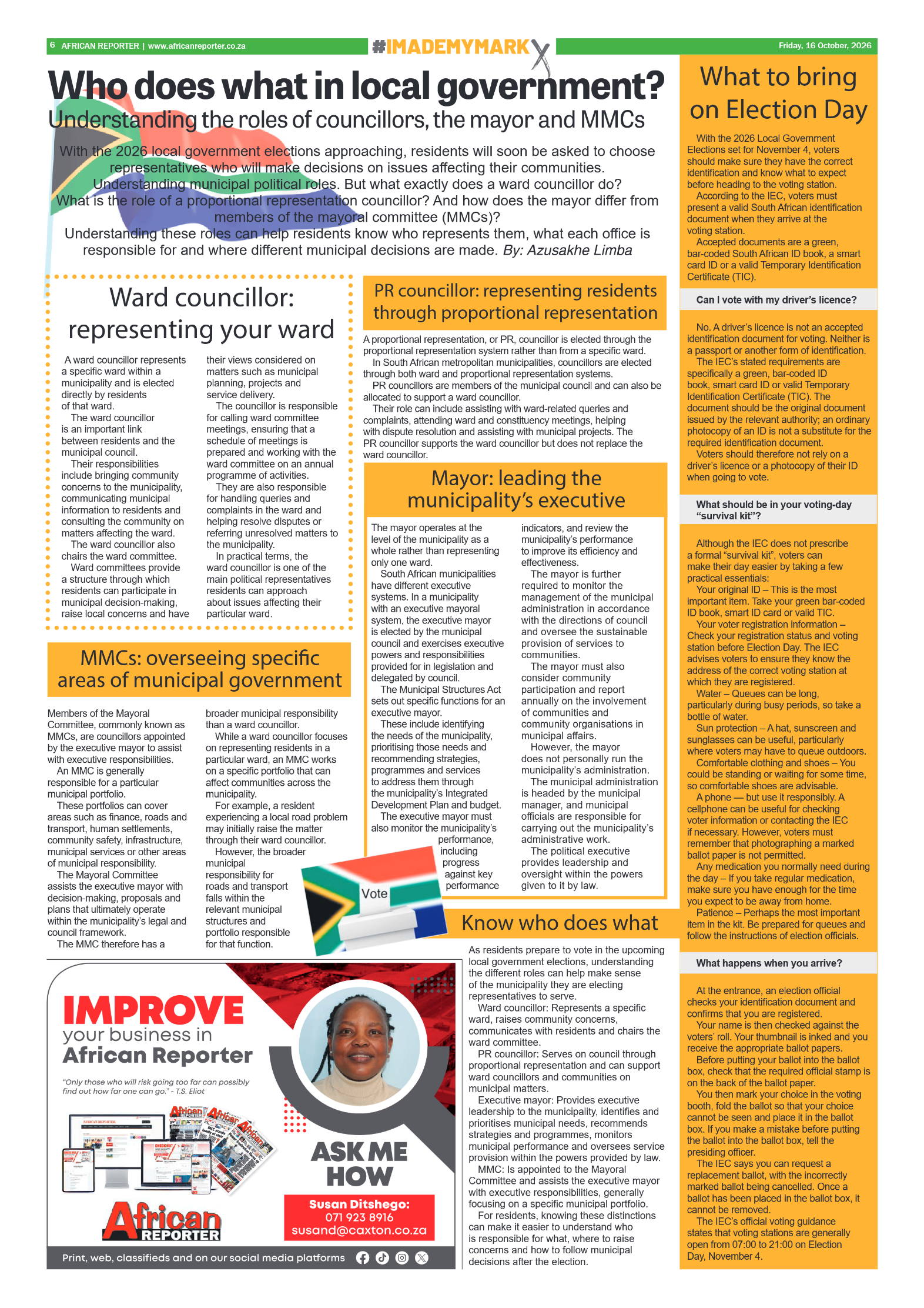 African Reporter 16 October 2026 page 6