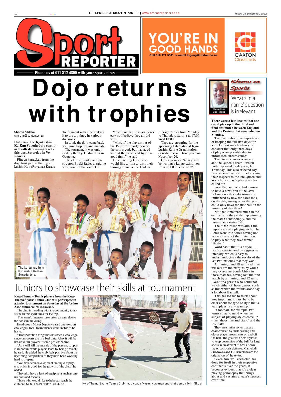 African Reporter 16 Sep 2022 page 12