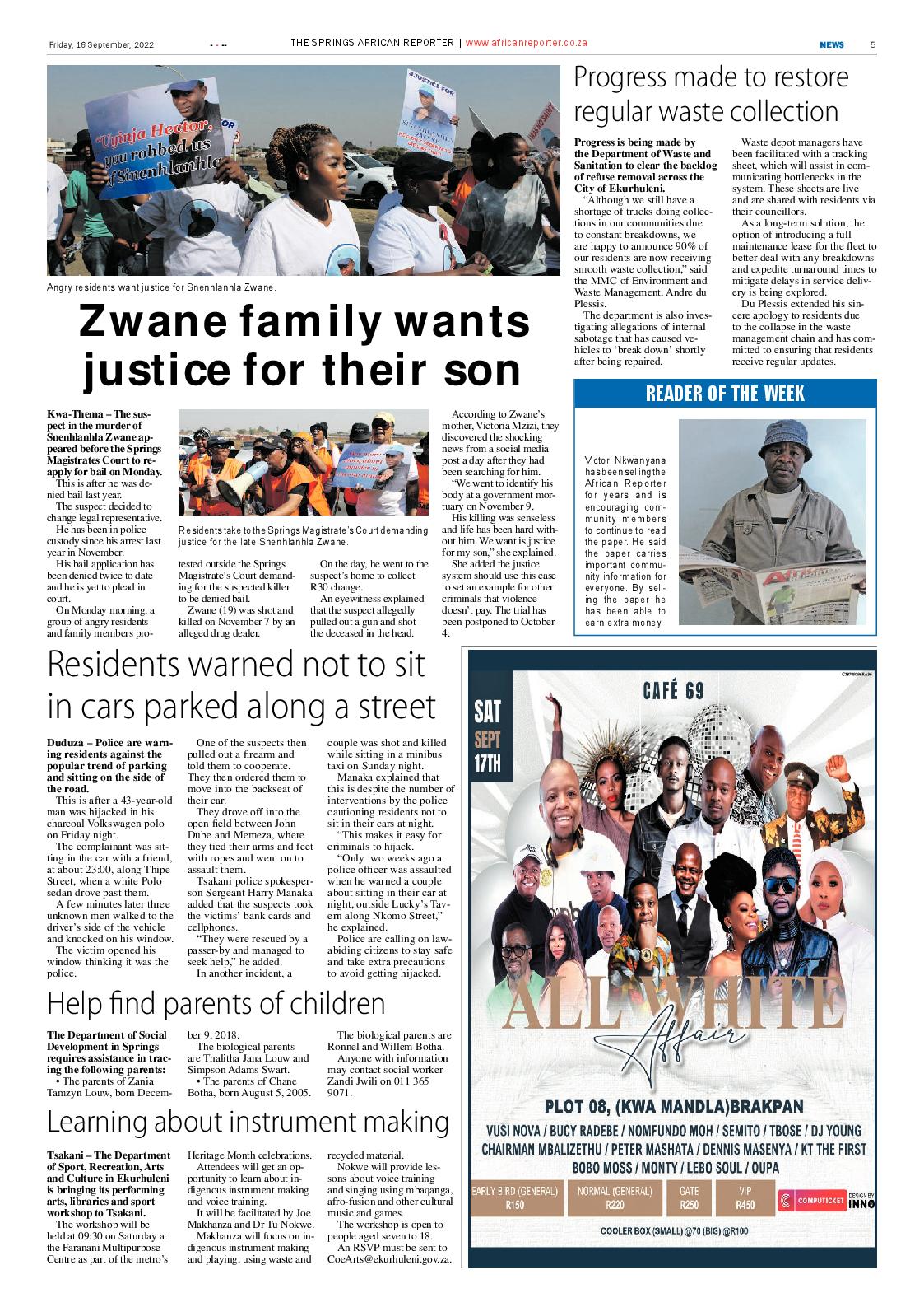 African Reporter 16 Sep 2022 page 5
