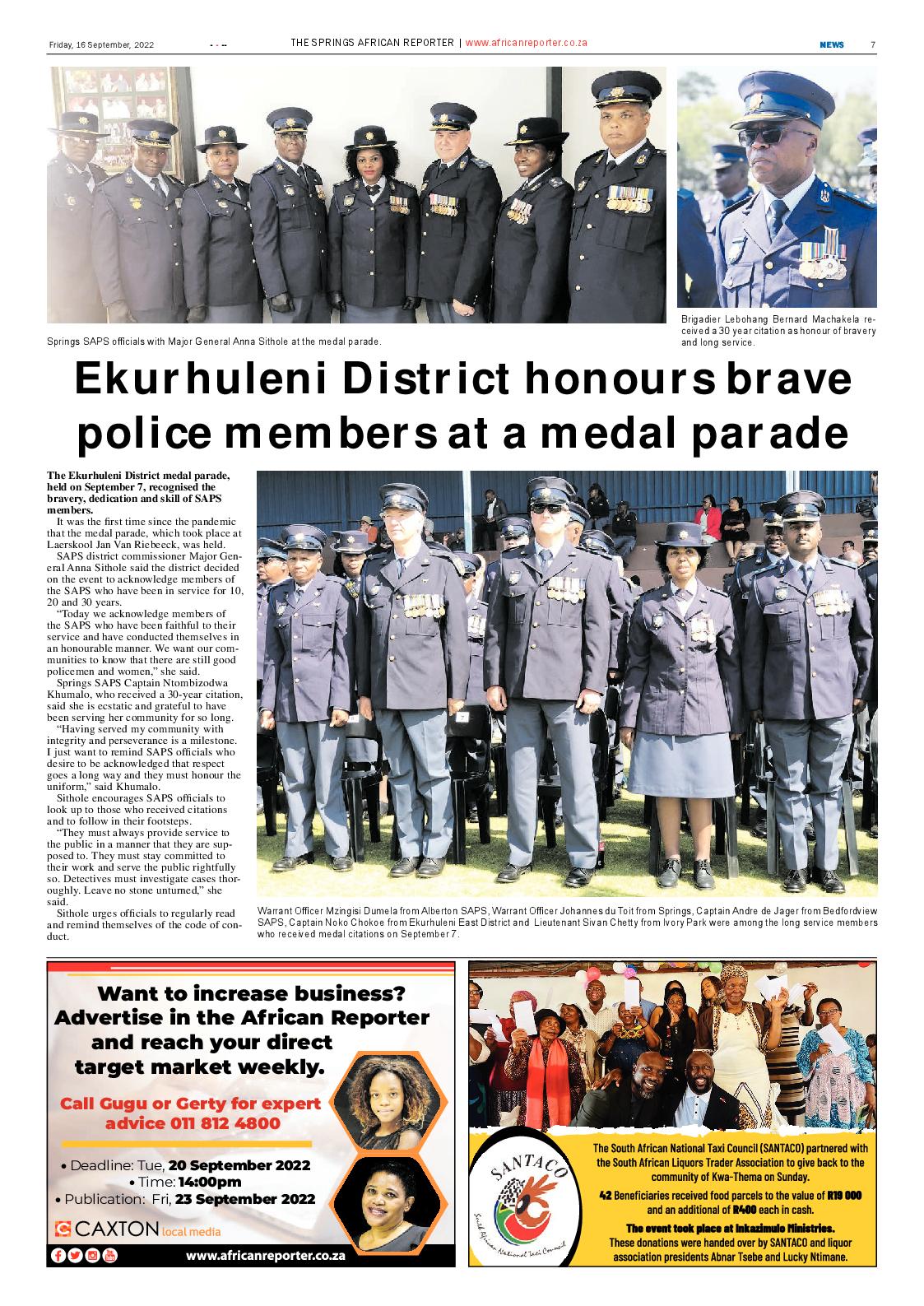 African Reporter 16 Sep 2022 page 7