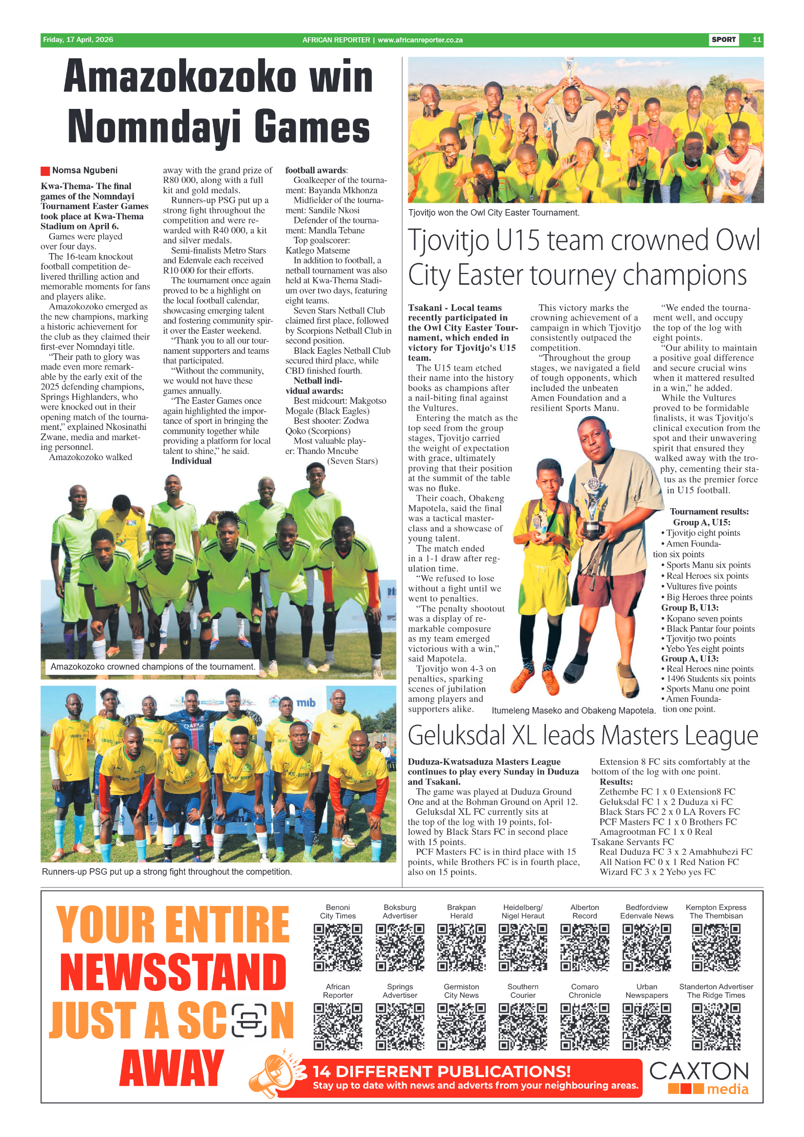 African Reporter 17 April 2026 page 11