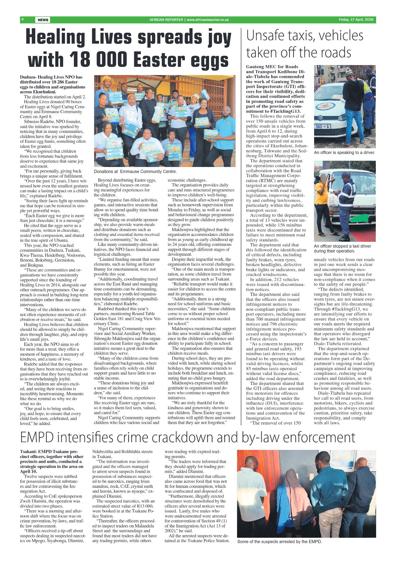 African Reporter 17 April 2026 page 4