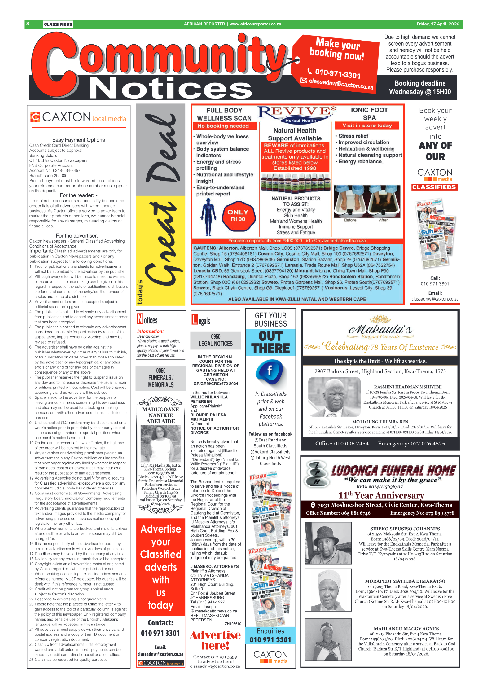 African Reporter 17 April 2026 page 8