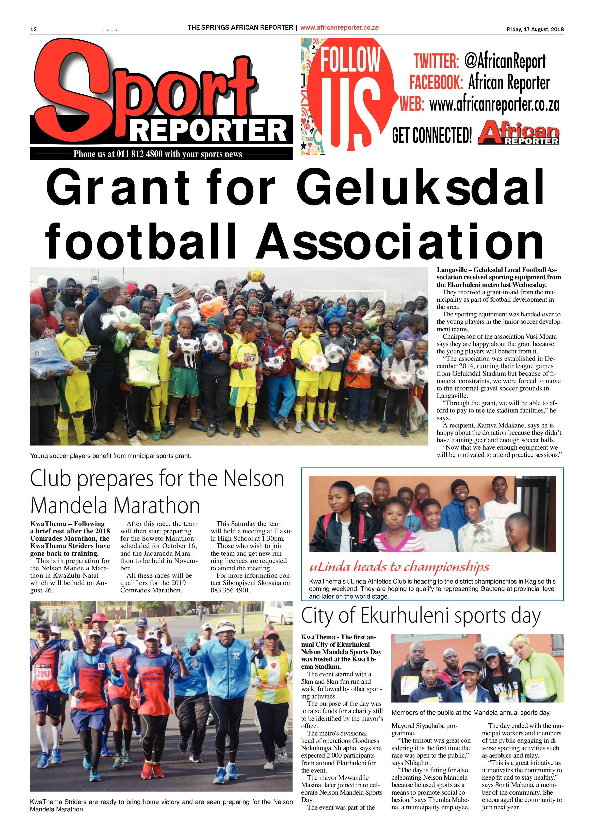 African Reporter 17 August 2018 page 12