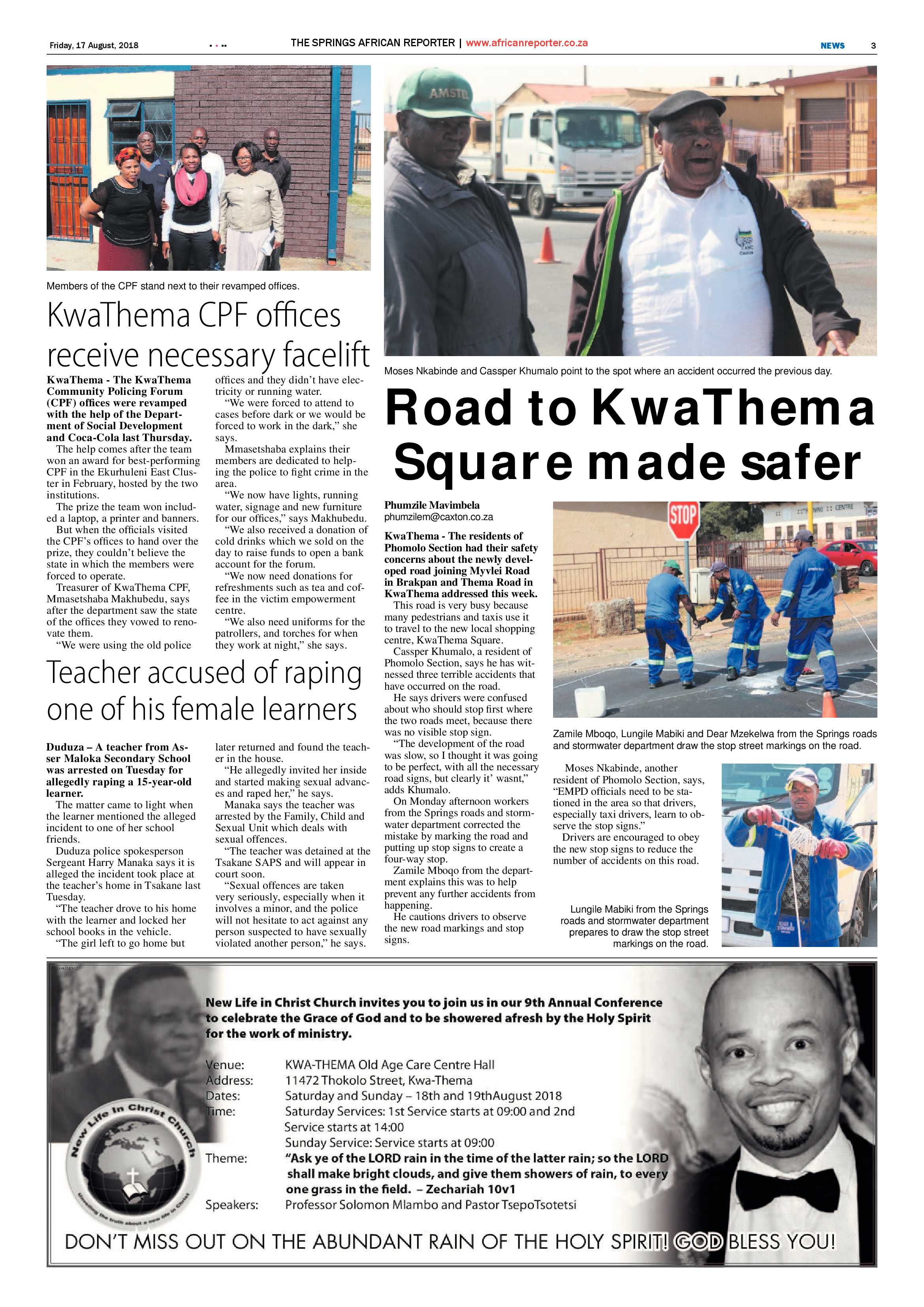 African Reporter 17 August 2018 page 3