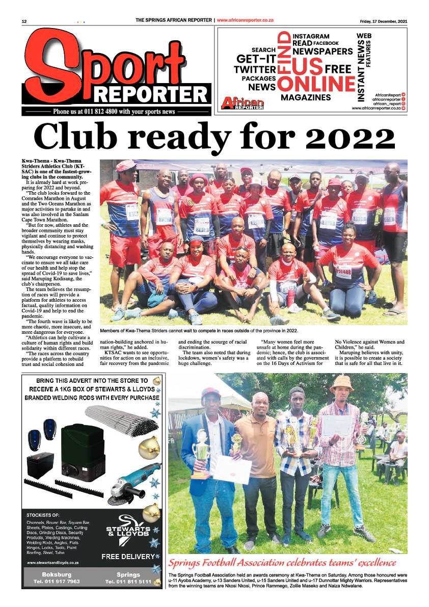 African Reporter 17 December 2021 page 12
