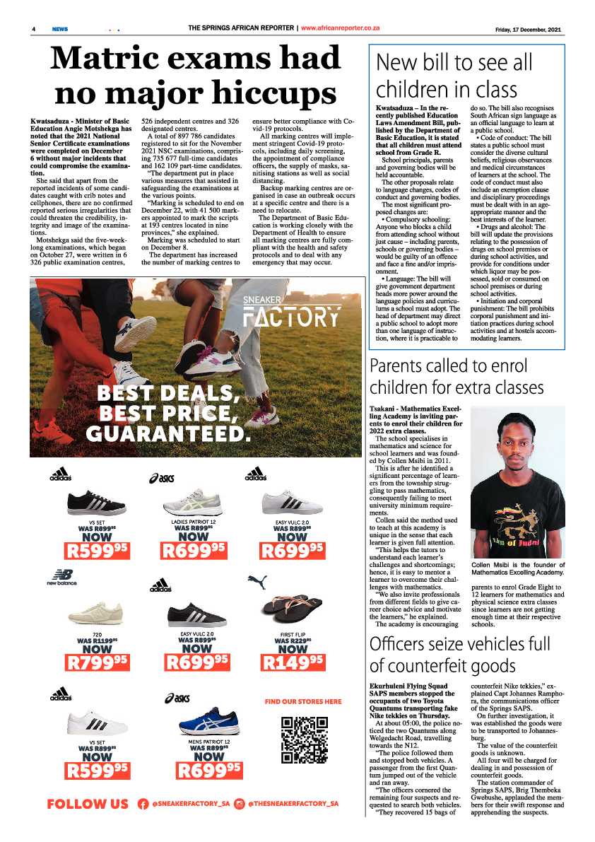 African Reporter 17 December 2021 page 4
