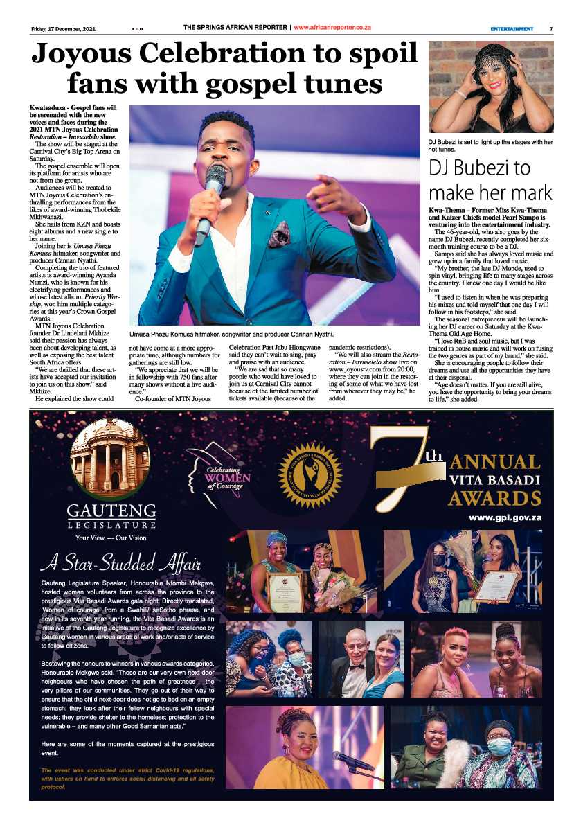 African Reporter 17 December 2021 page 7