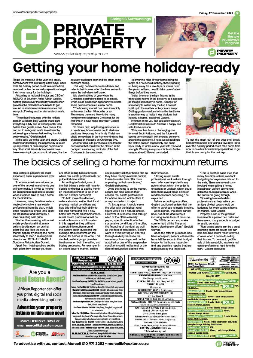African Reporter 17 December 2021 page 9