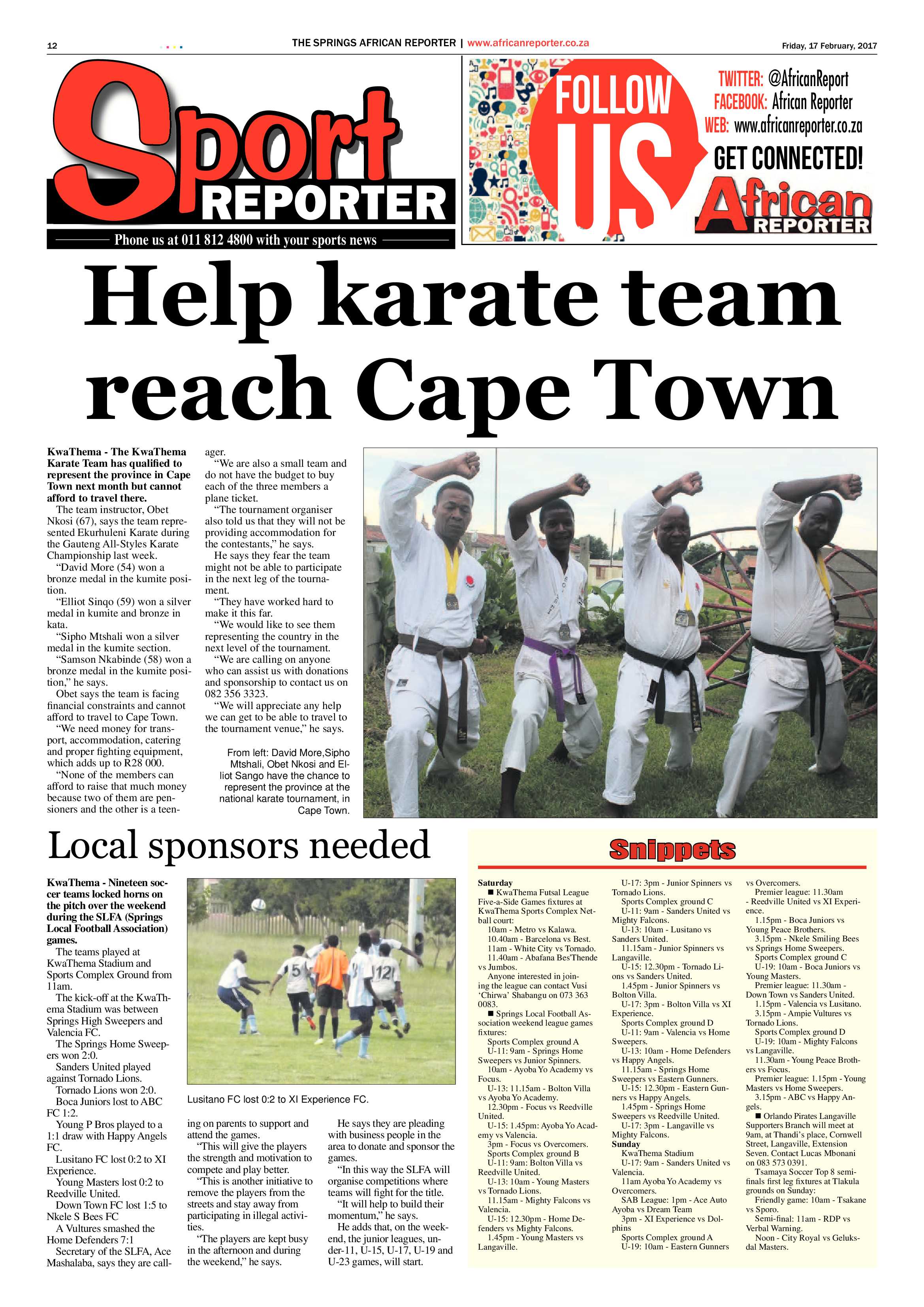 African Reporter 17 February 2017 page 12