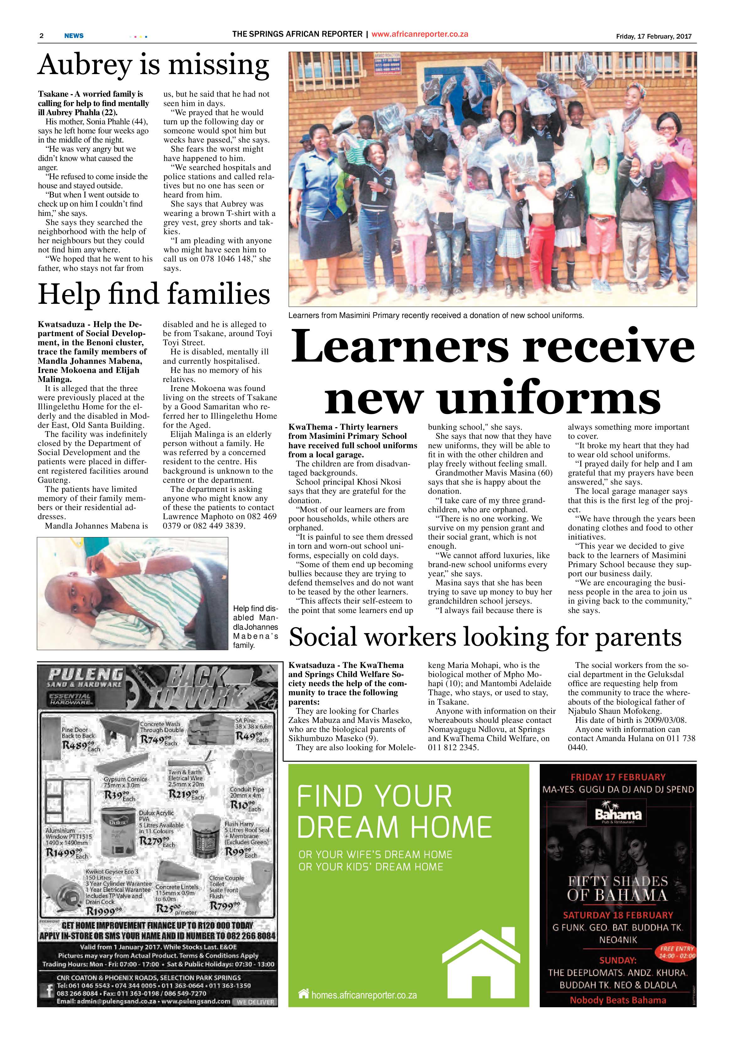 African Reporter 17 February 2017 page 2
