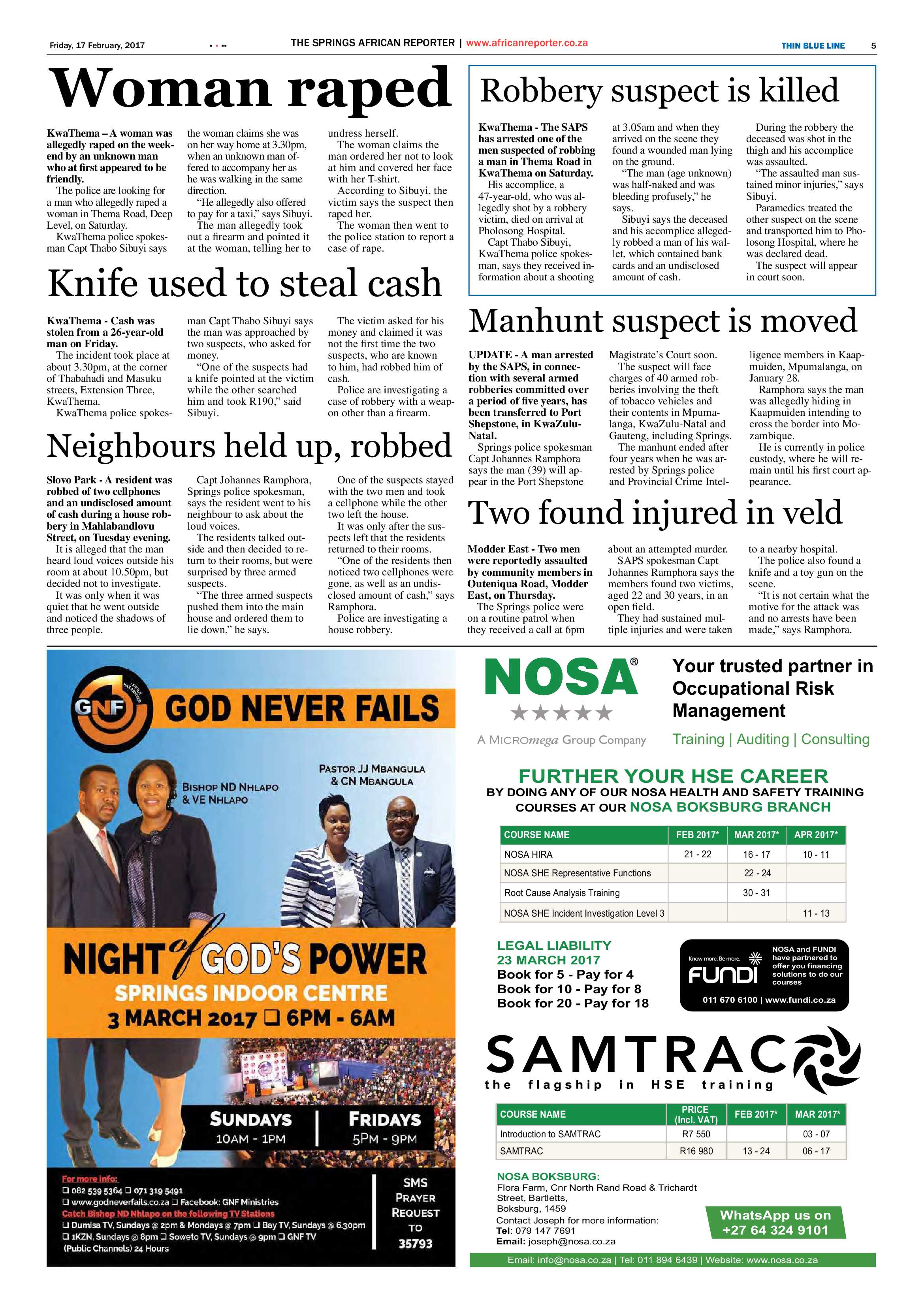 African Reporter 17 February 2017 page 5
