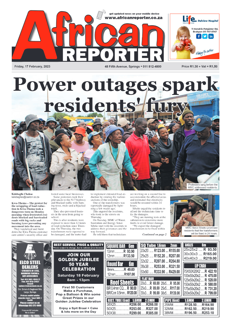 African Reporter 17 February 2023 page 1