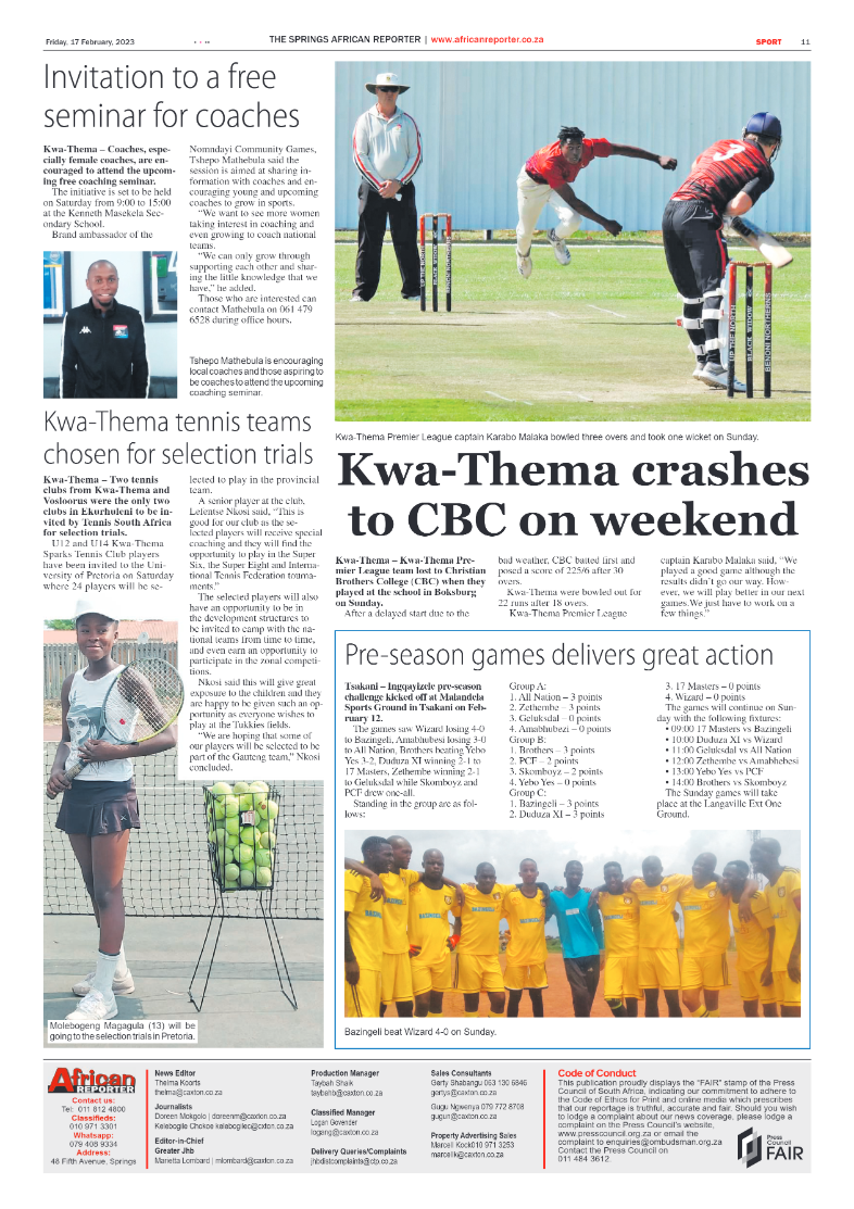 African Reporter 17 February 2023 page 11