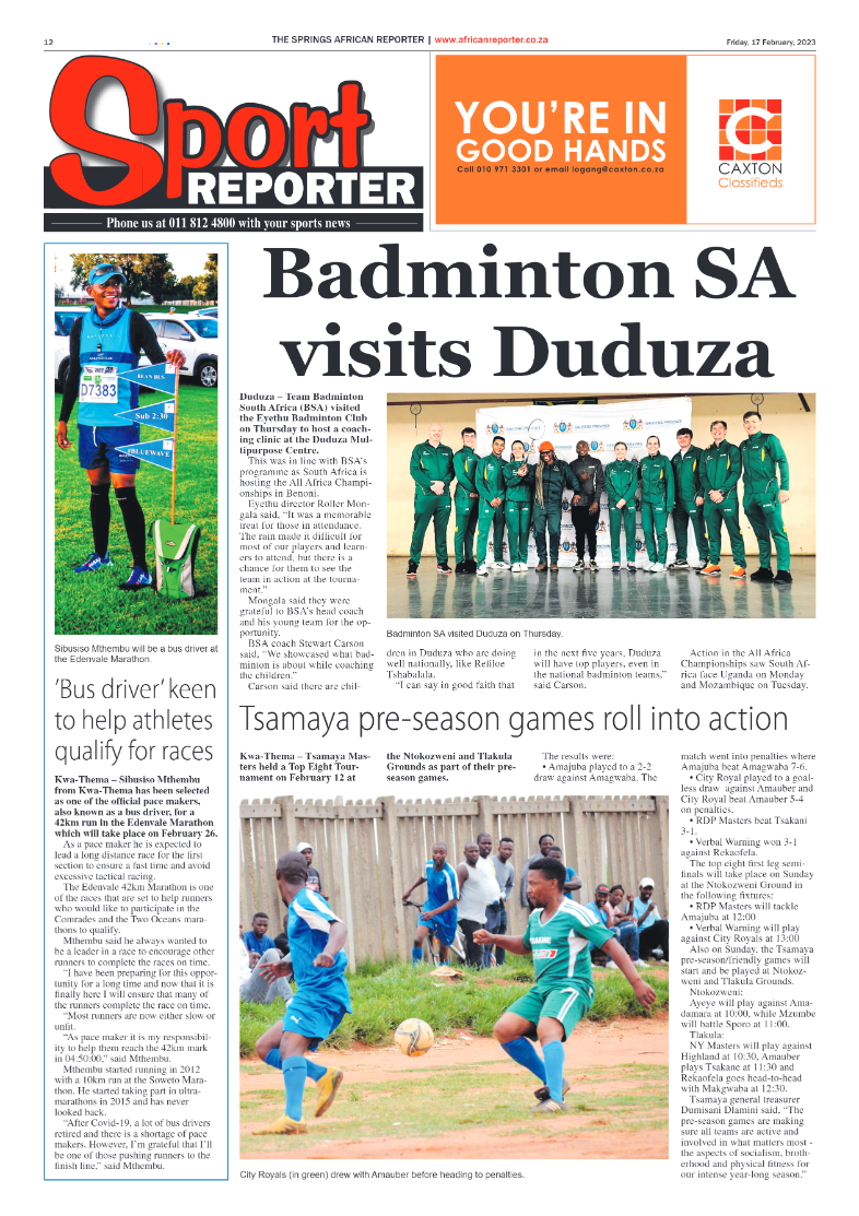 African Reporter 17 February 2023 page 12