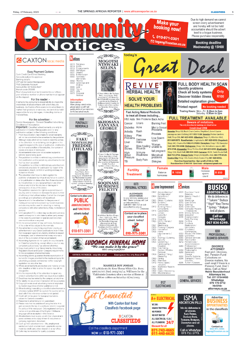 African Reporter 17 February 2023 page 9