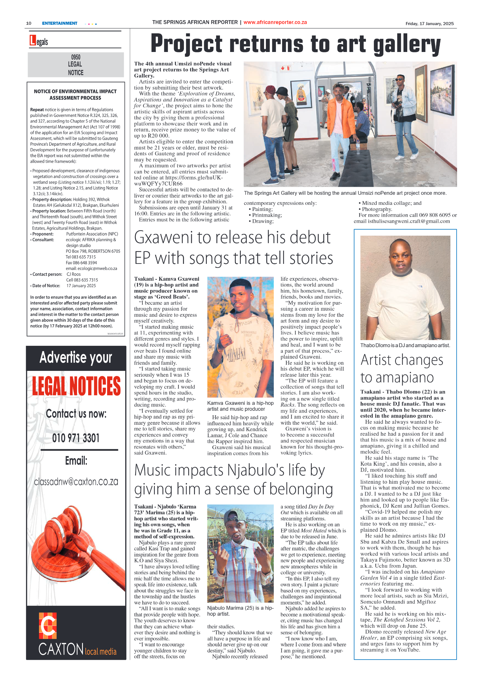 African Reporter 17 January 2025 page 10