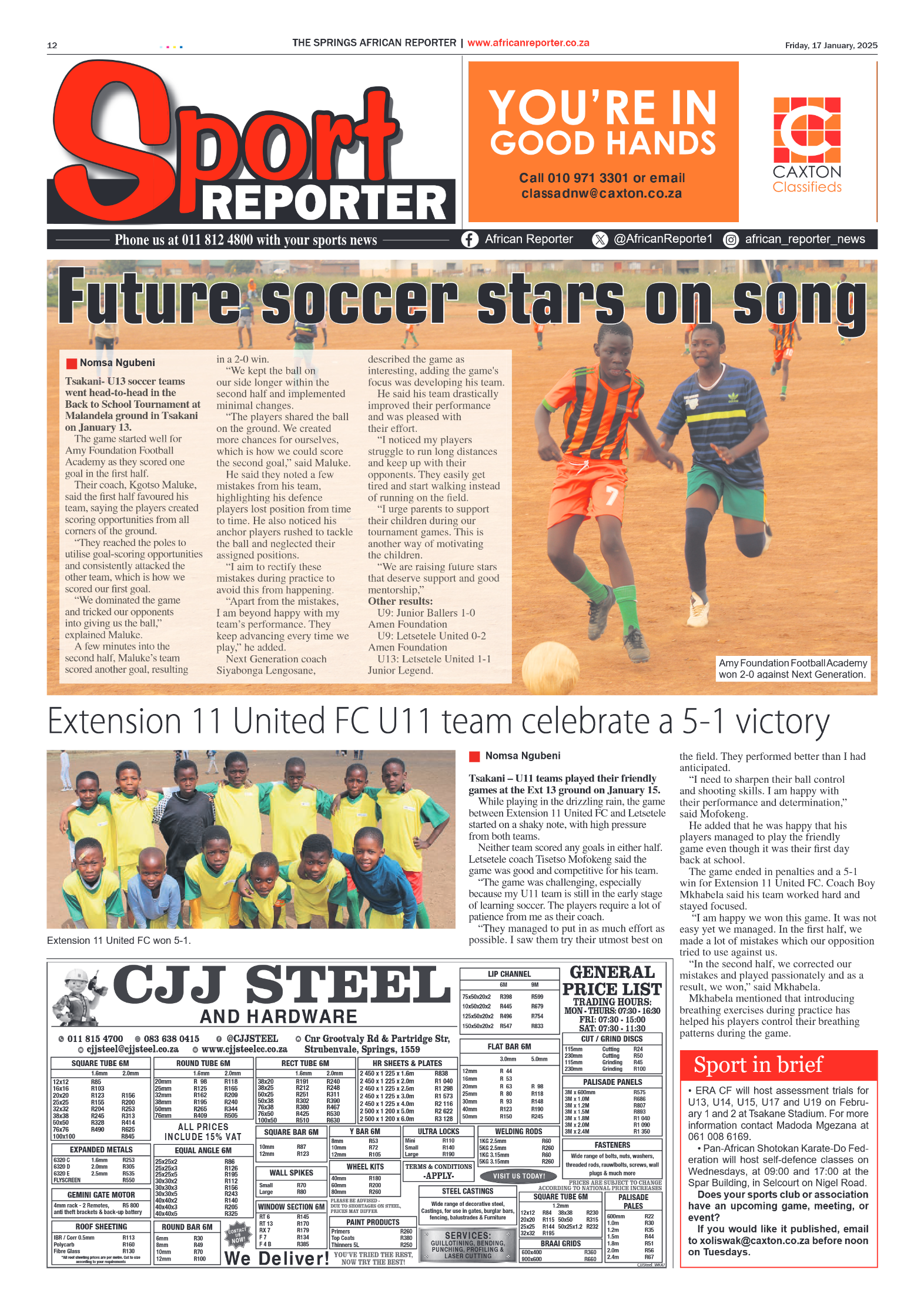 African Reporter 17 January 2025 page 12