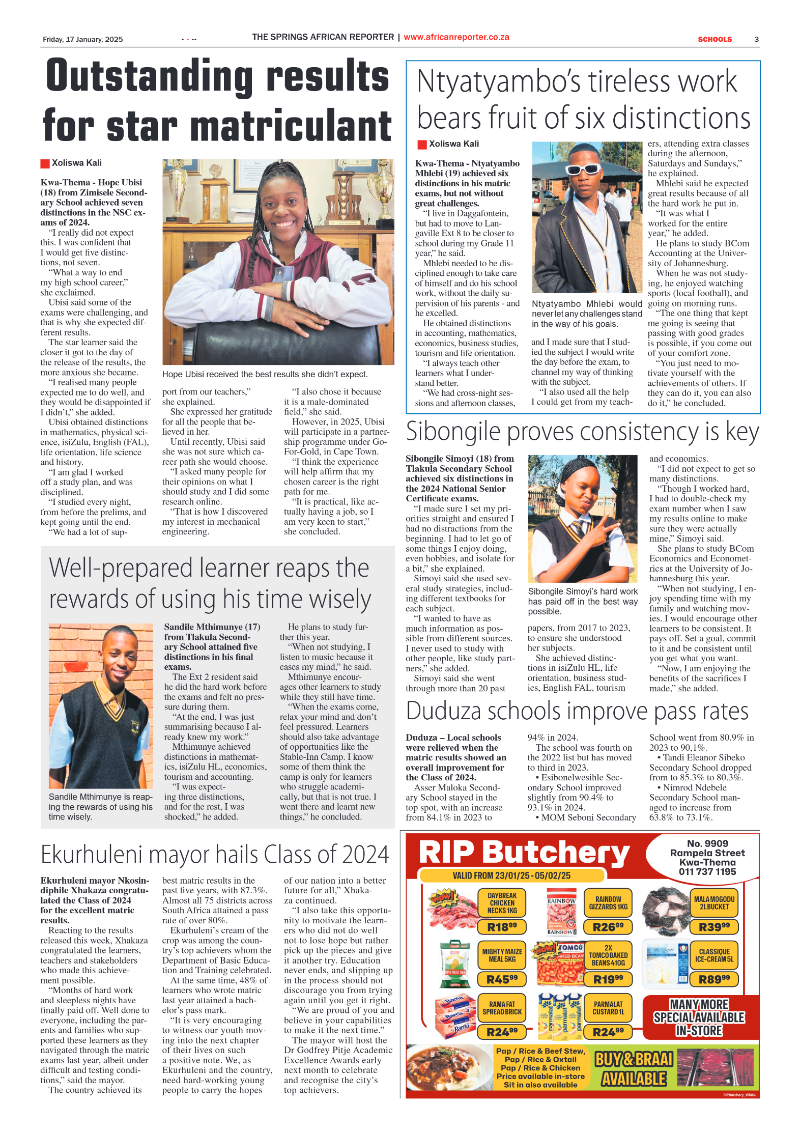 African Reporter 17 January 2025 page 3