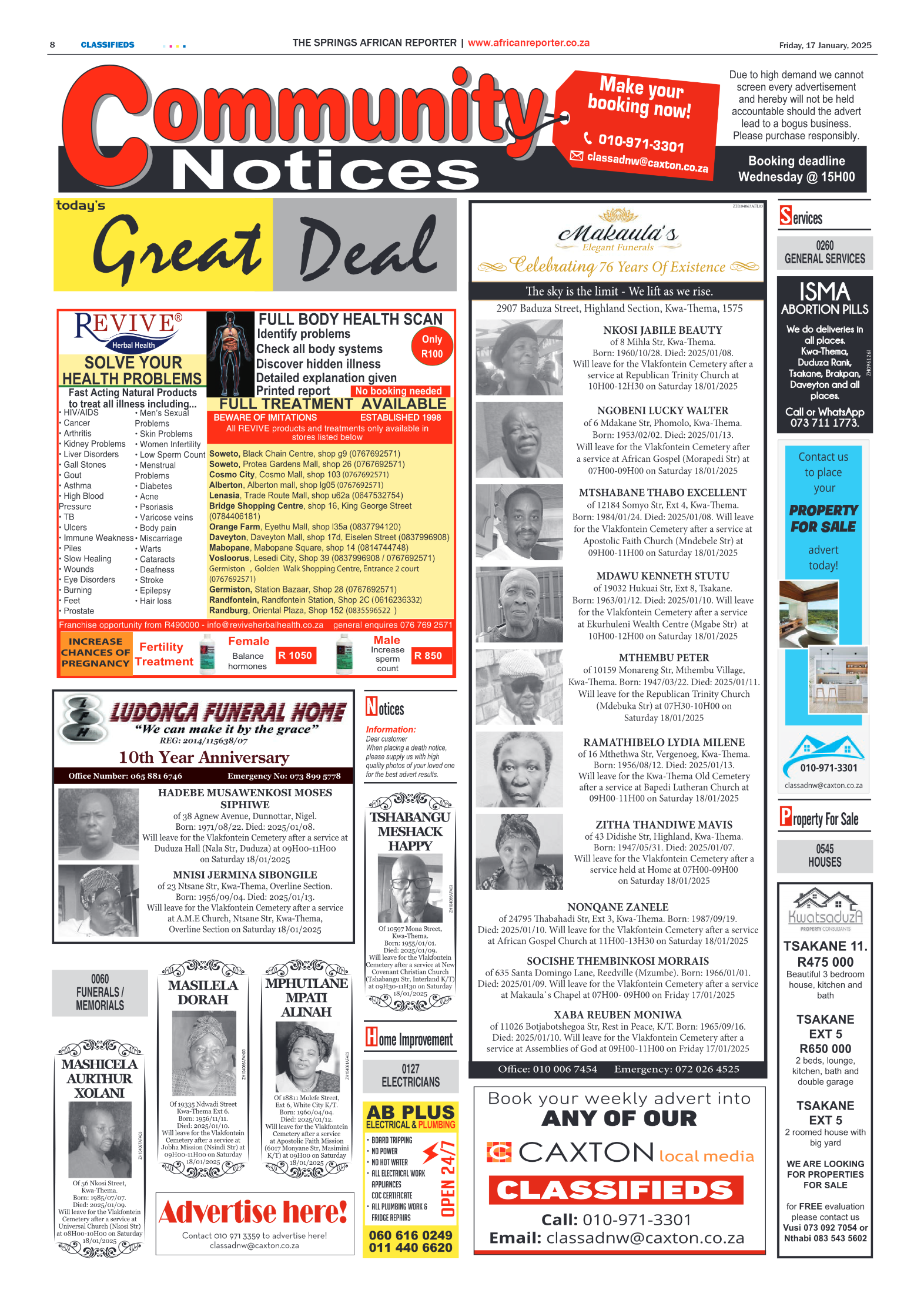 African Reporter 17 January 2025 page 8
